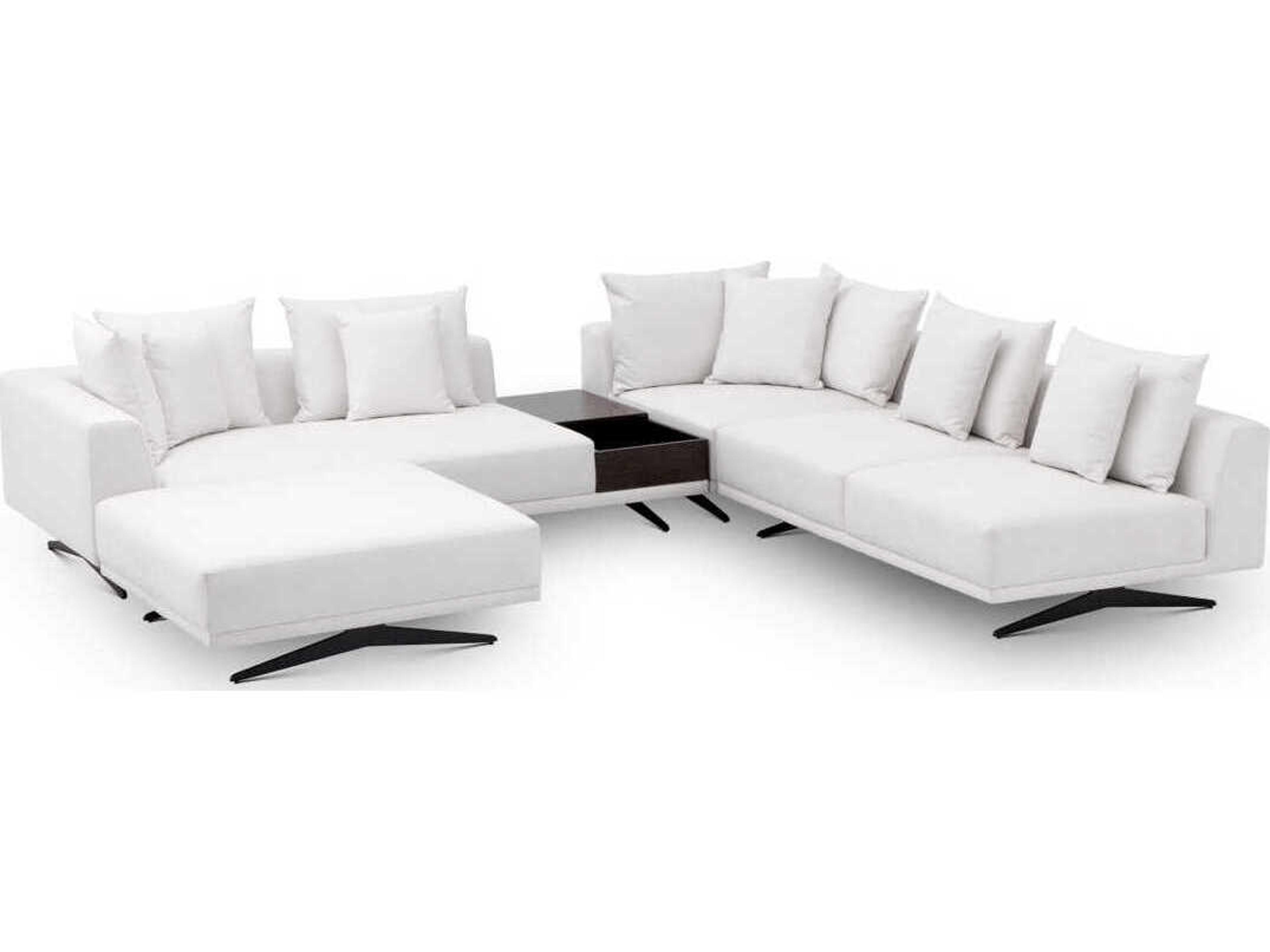 Eichholtz Endless Avalon White Black Legs Upholstered Modular