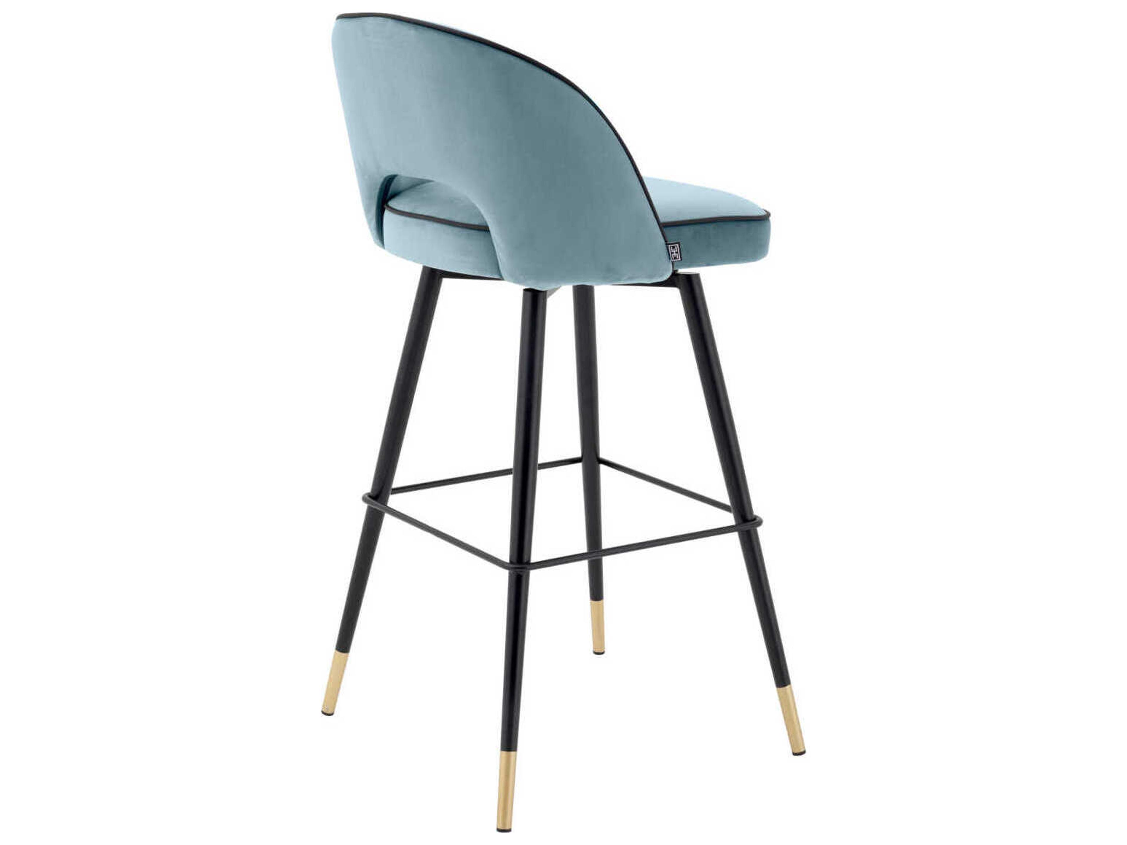 Eichholtz Cliff Upholstered Swivel Bar Stool Set of 2