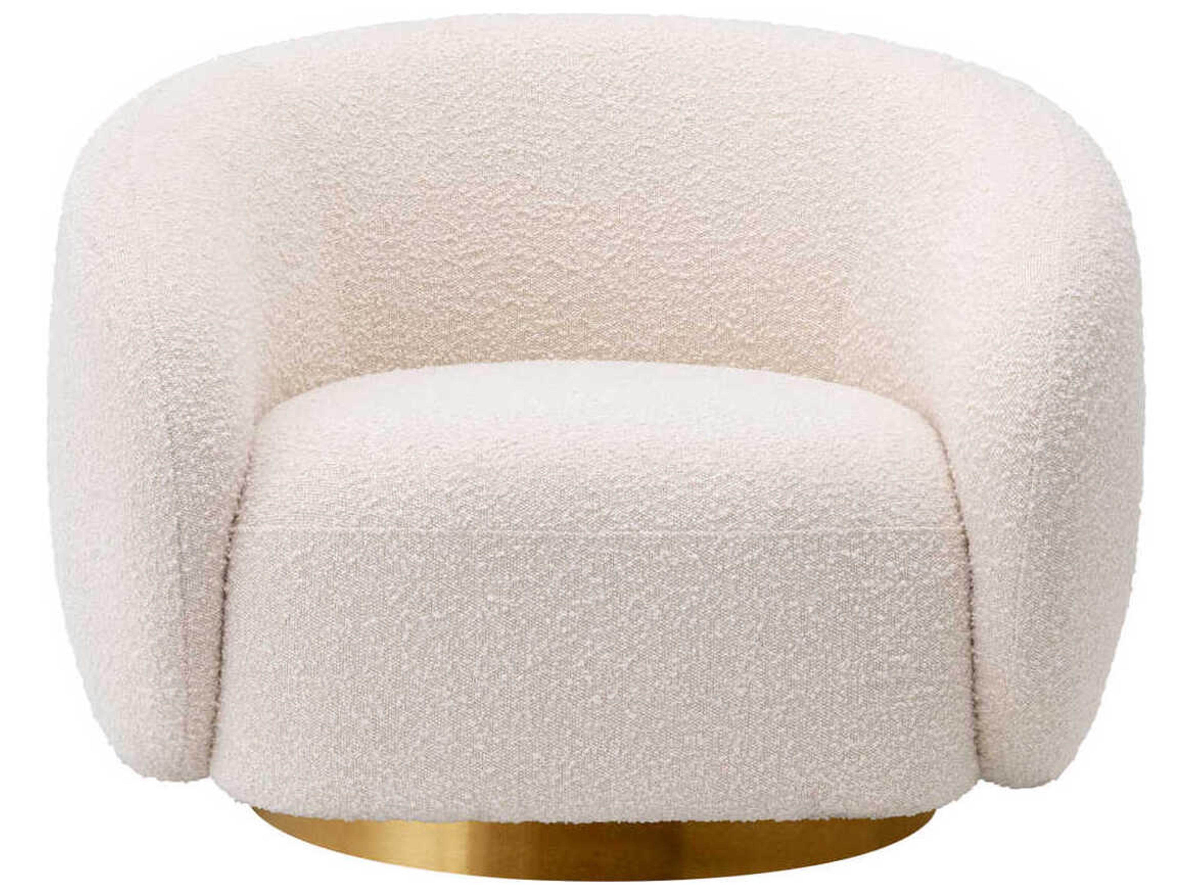 Eichholtz Brice Swivel Cream Accent Chair
