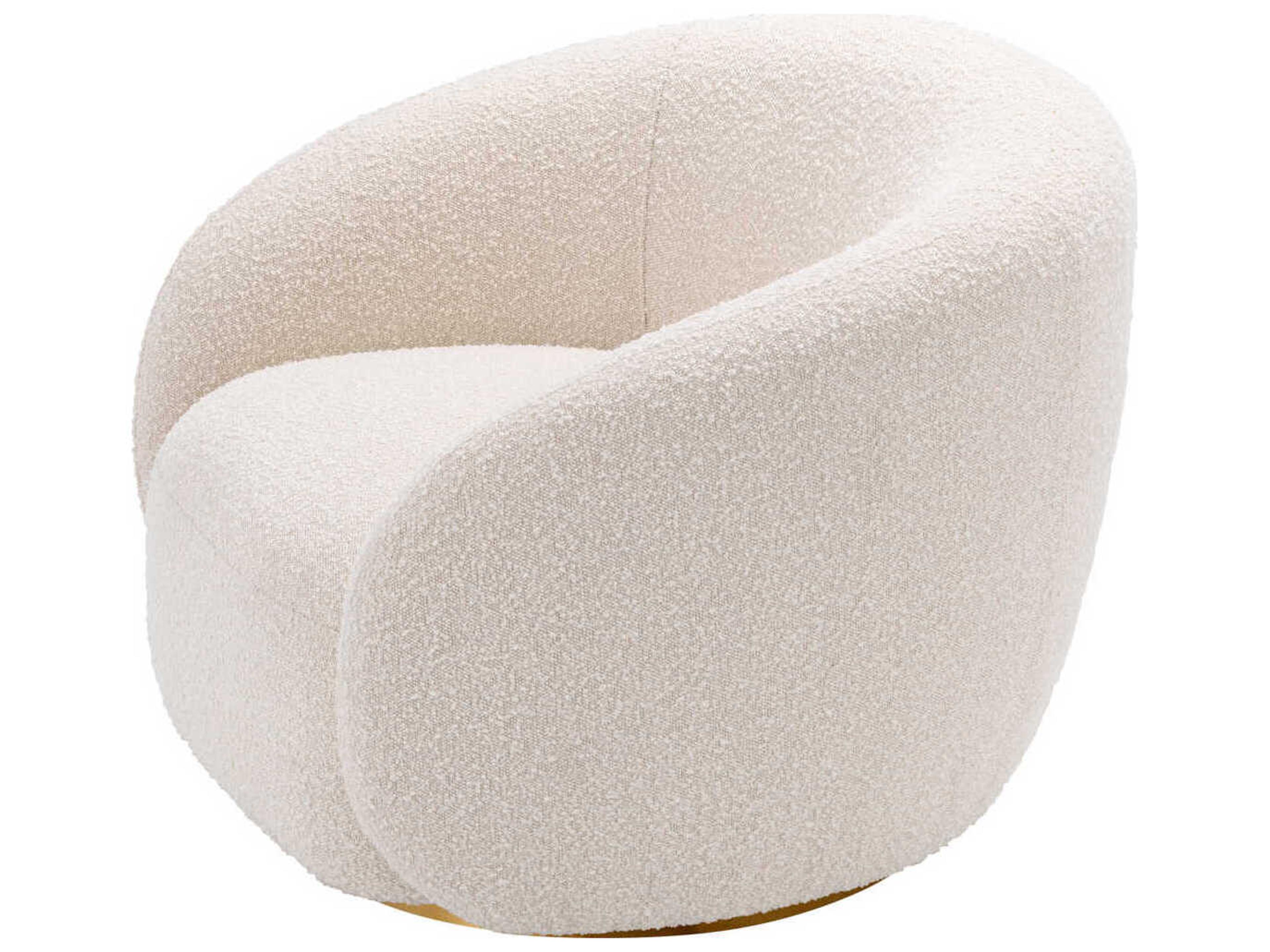 Eichholtz Brice Swivel Cream Accent Chair