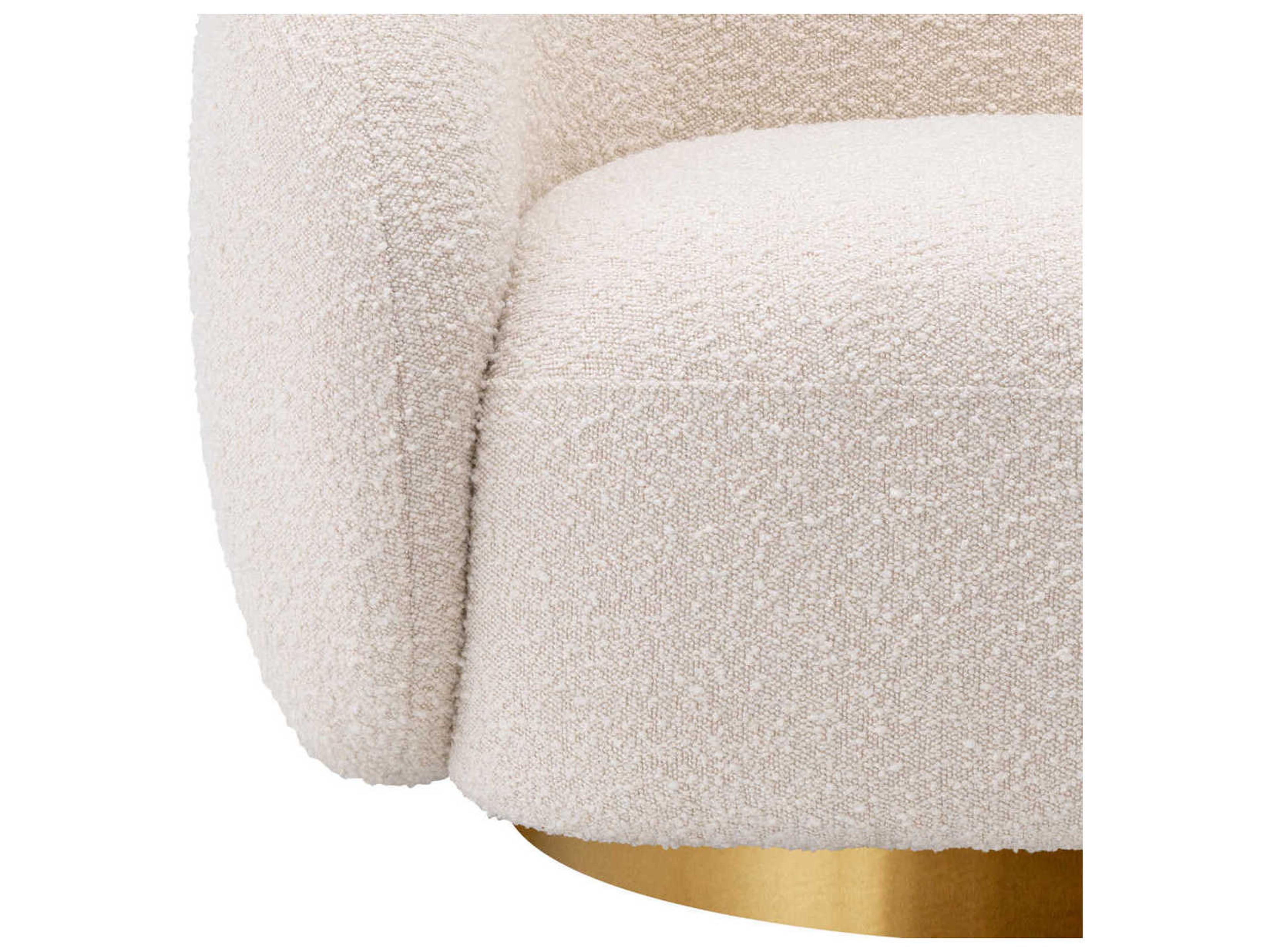 Eichholtz Brice Swivel Cream Accent Chair