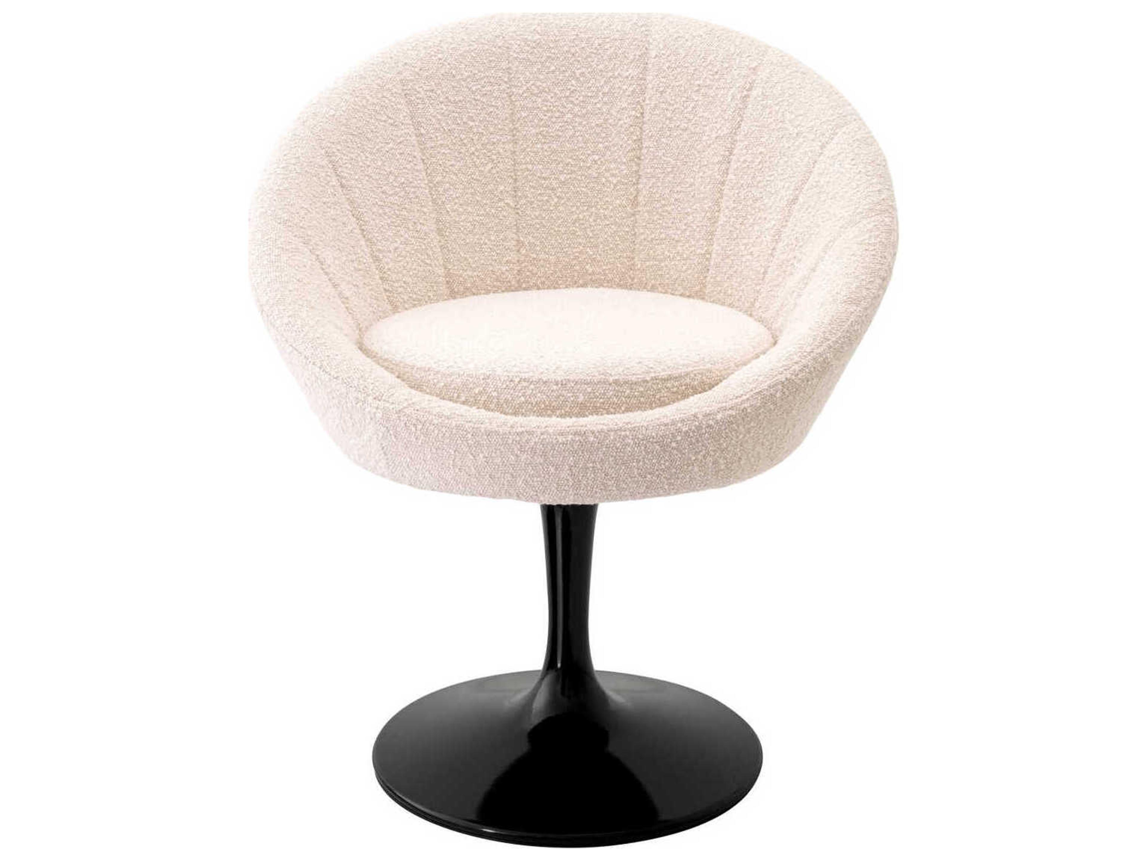 Eichholtz Oneill Black Upholstered Arm Dining Chair