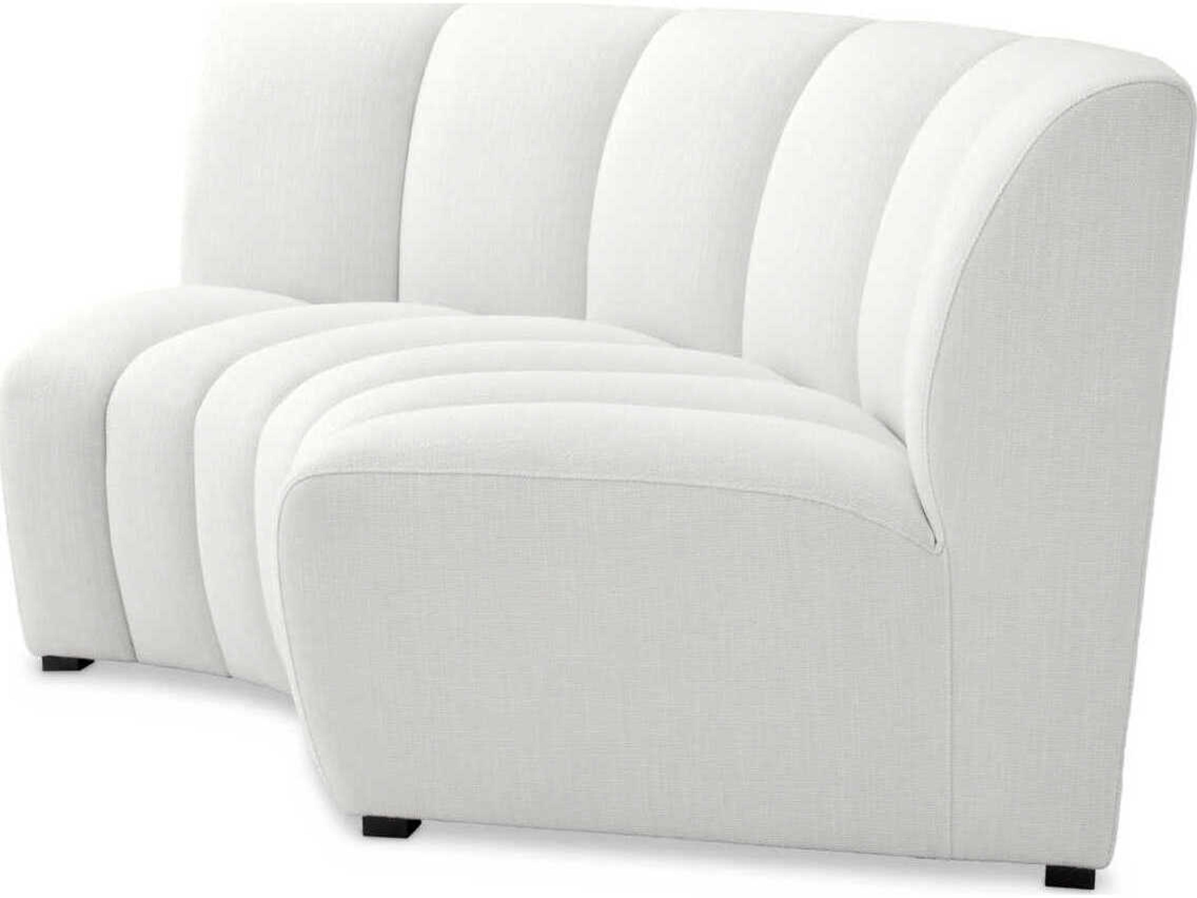 Eichholtz Lando Avalon White Black Feet Upholstered Modular