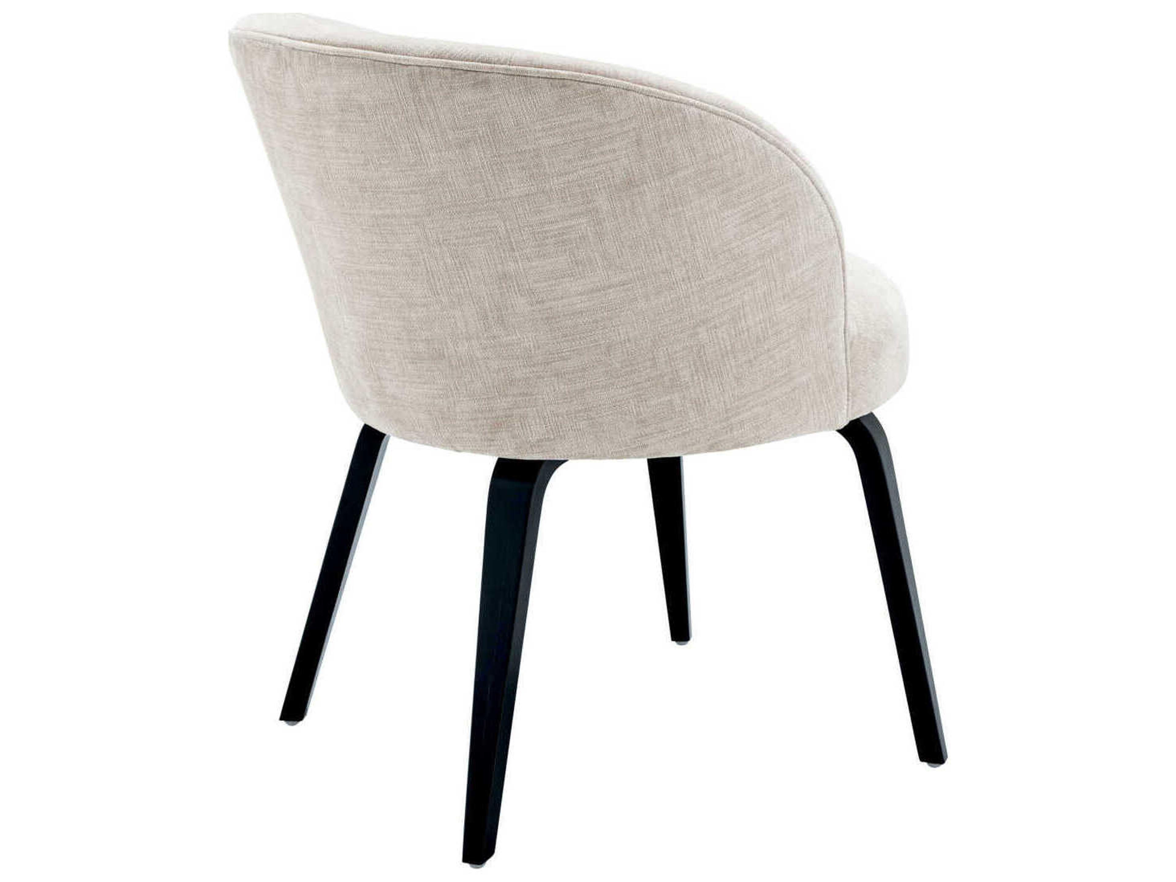 Eichholtz Vichy Beige Upholstered Arm Dining Chair