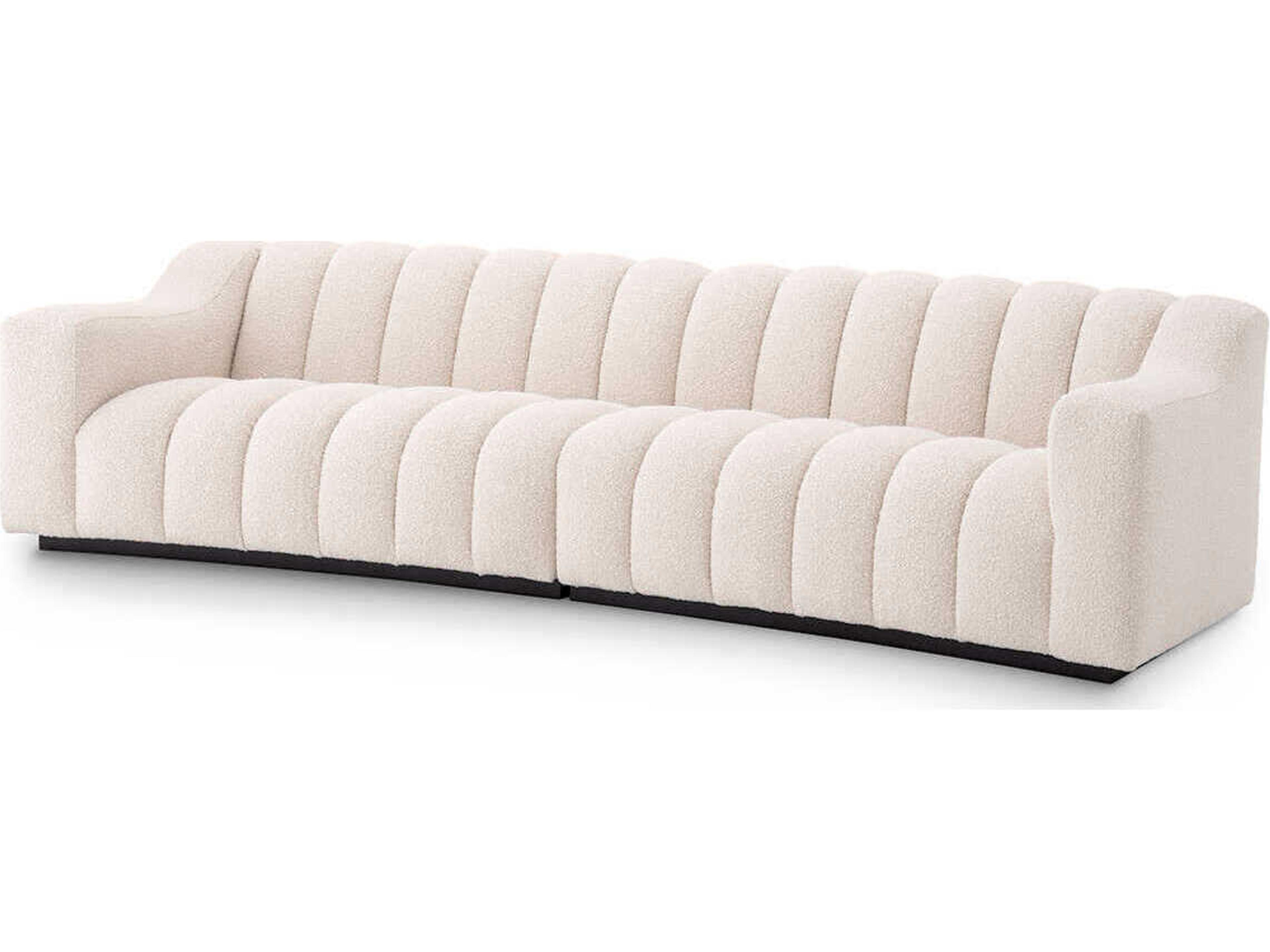 Tondo Sofa in Bouclé Cream Upholstery