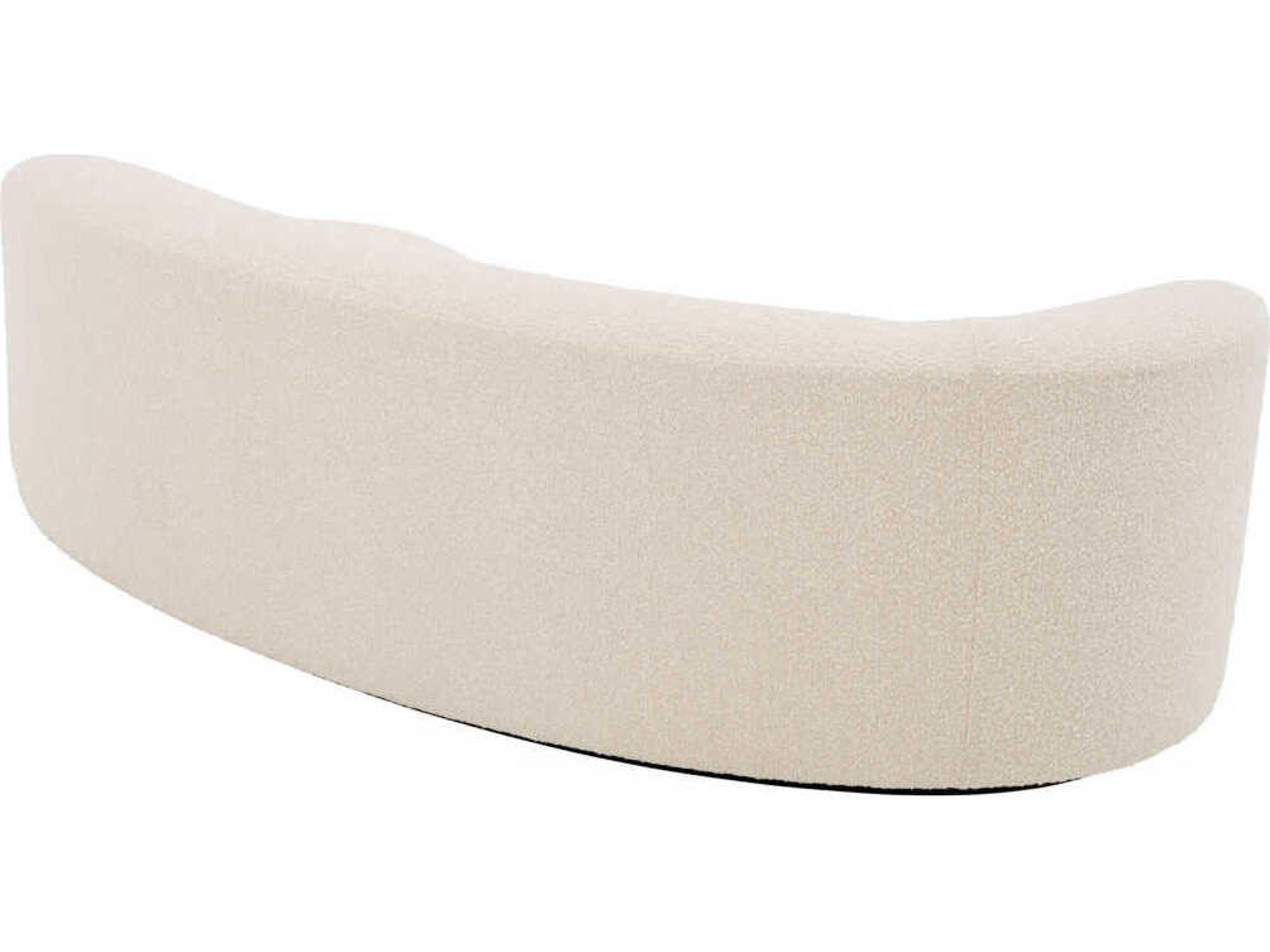 Eichholtz Morten Boucle Cream Black Base Upholstered Sofa