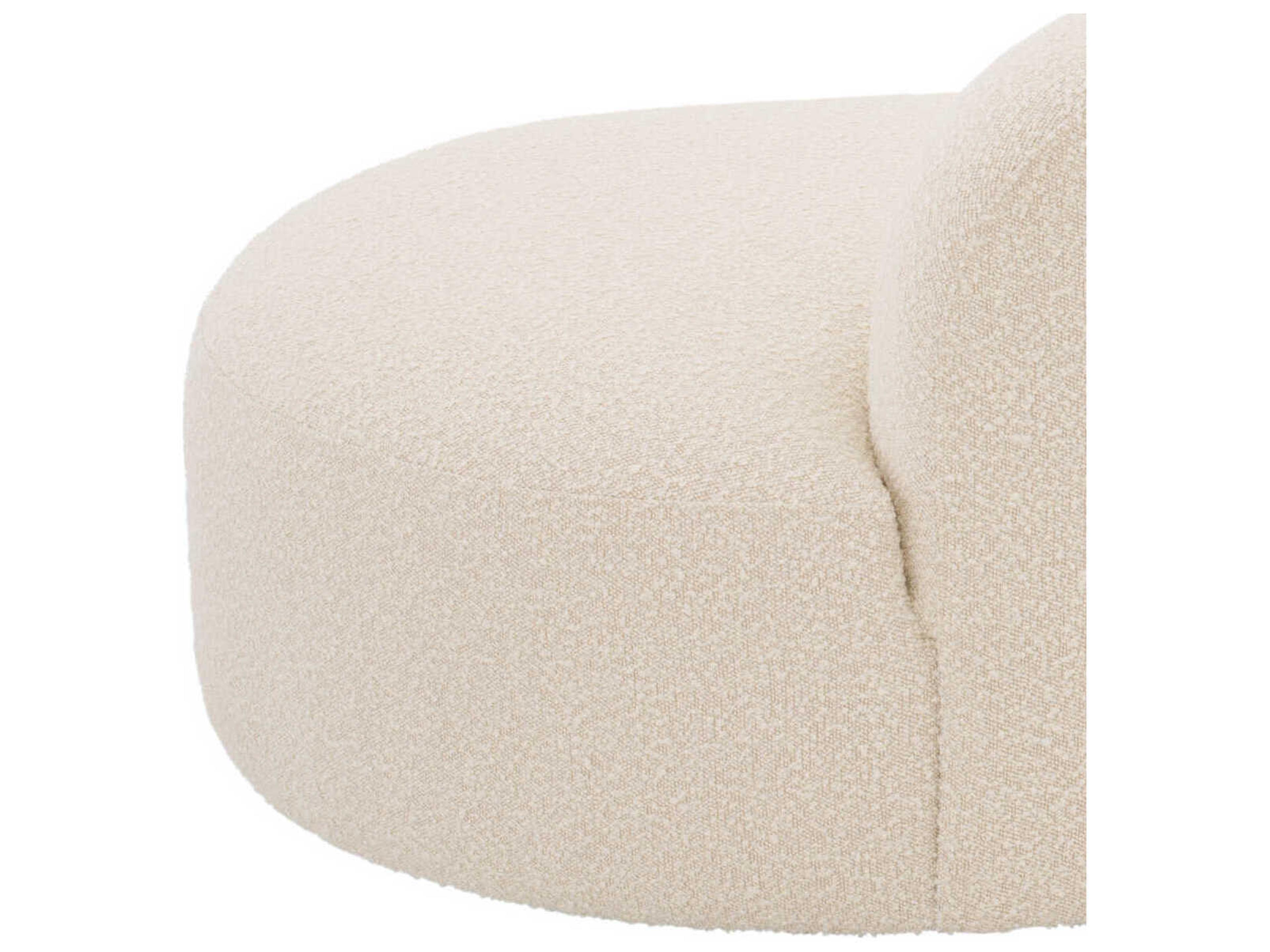 Eichholtz Morten Boucle Cream Black Base Upholstered Sofa