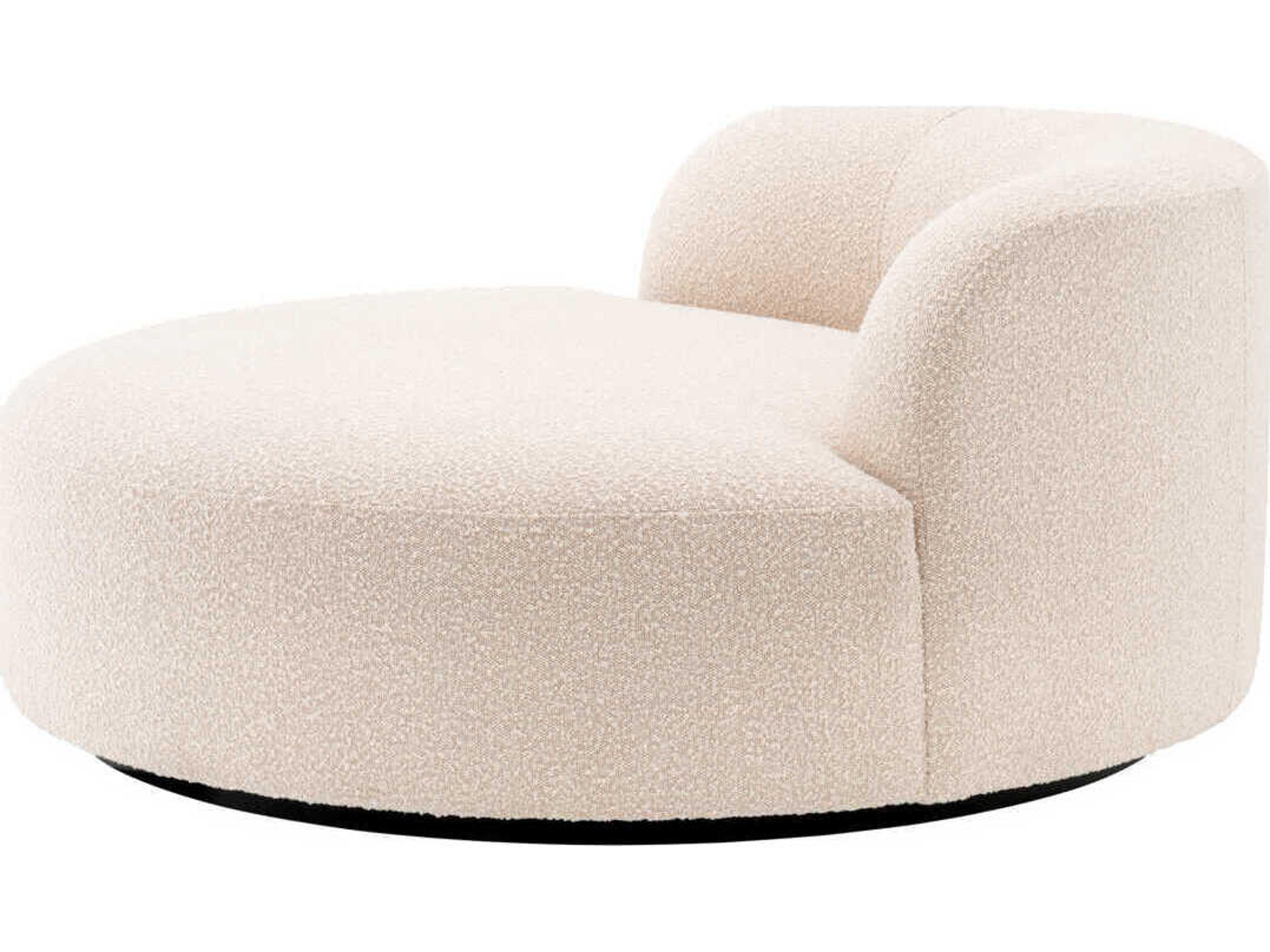 Eichholtz Bjorn Boucle Cream Black Base Upholstered Sofa