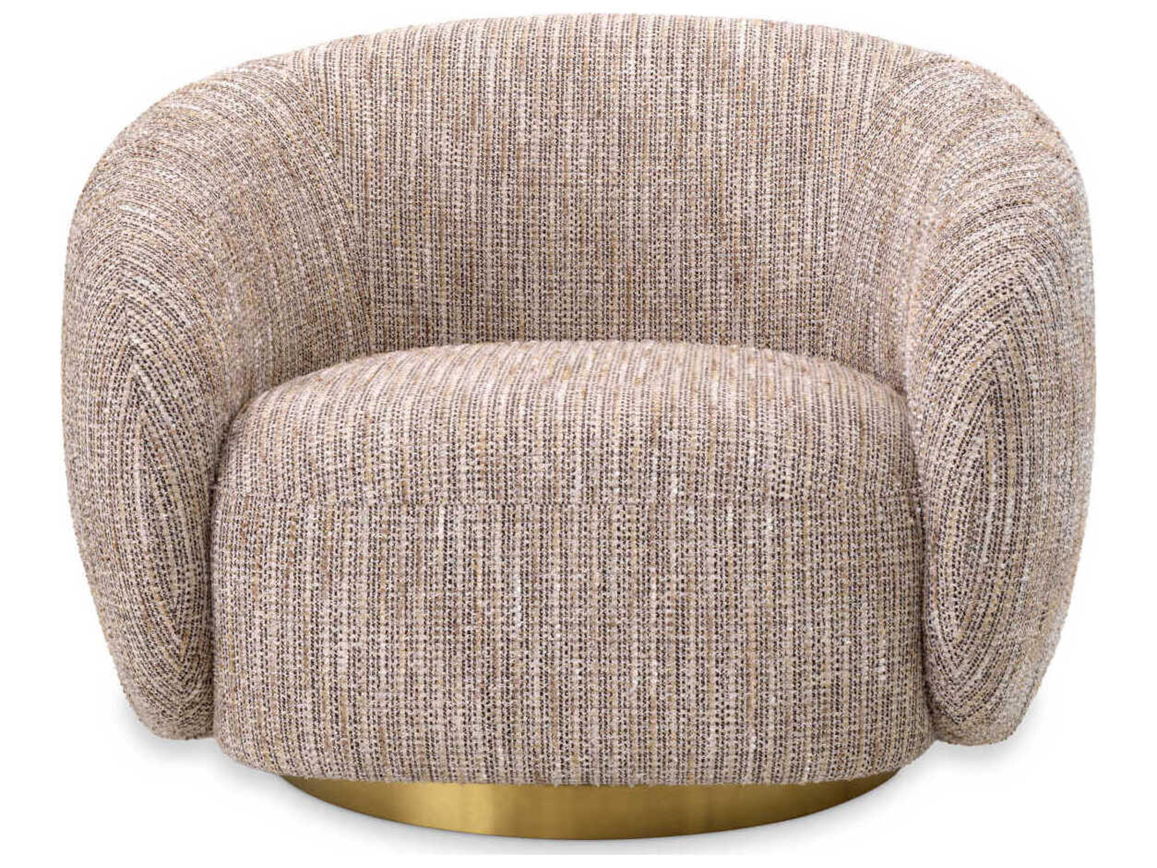 Eichholtz Brice Swivel Beige Accent Chair