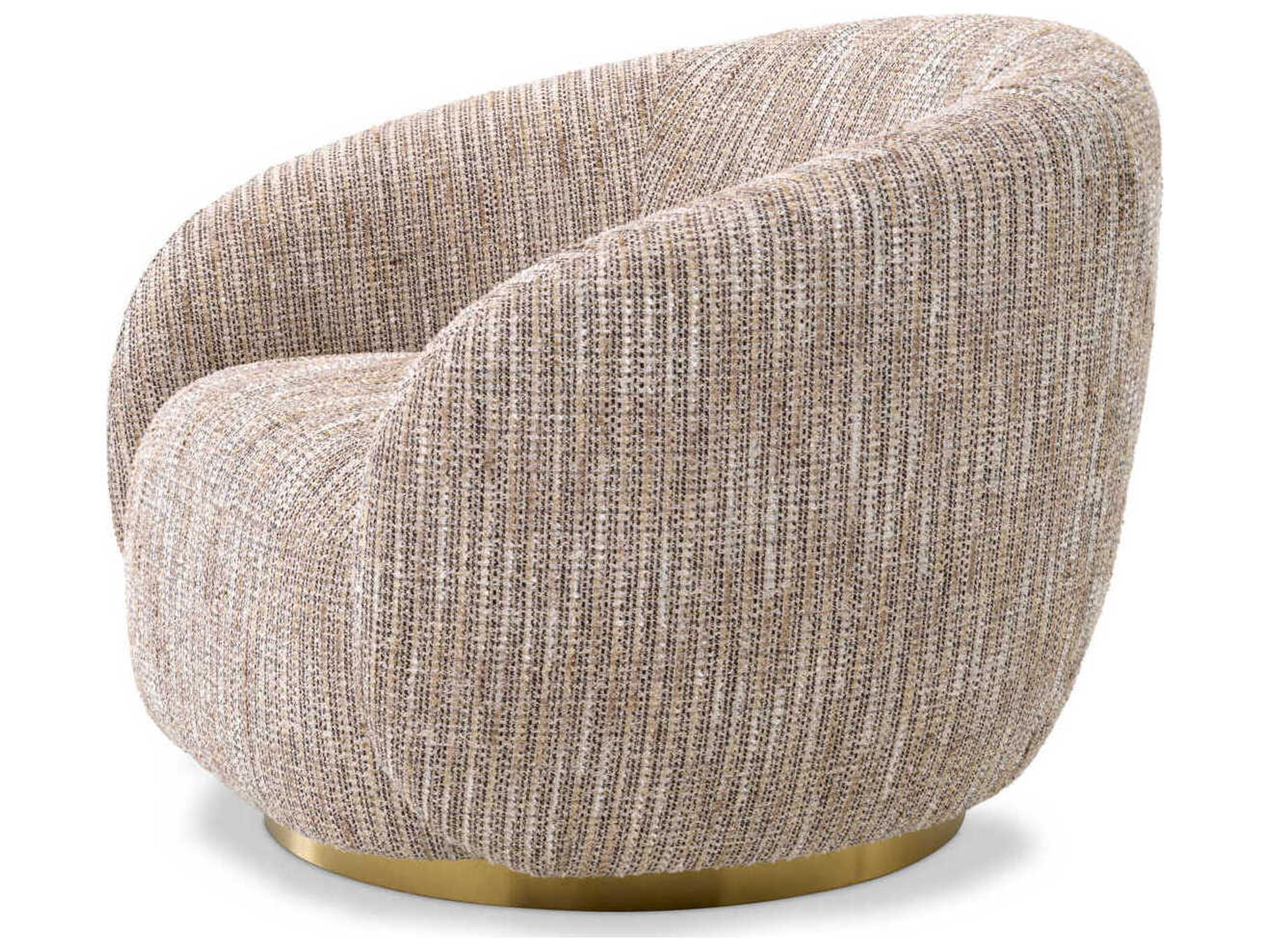 Eichholtz Brice Swivel Beige Accent Chair