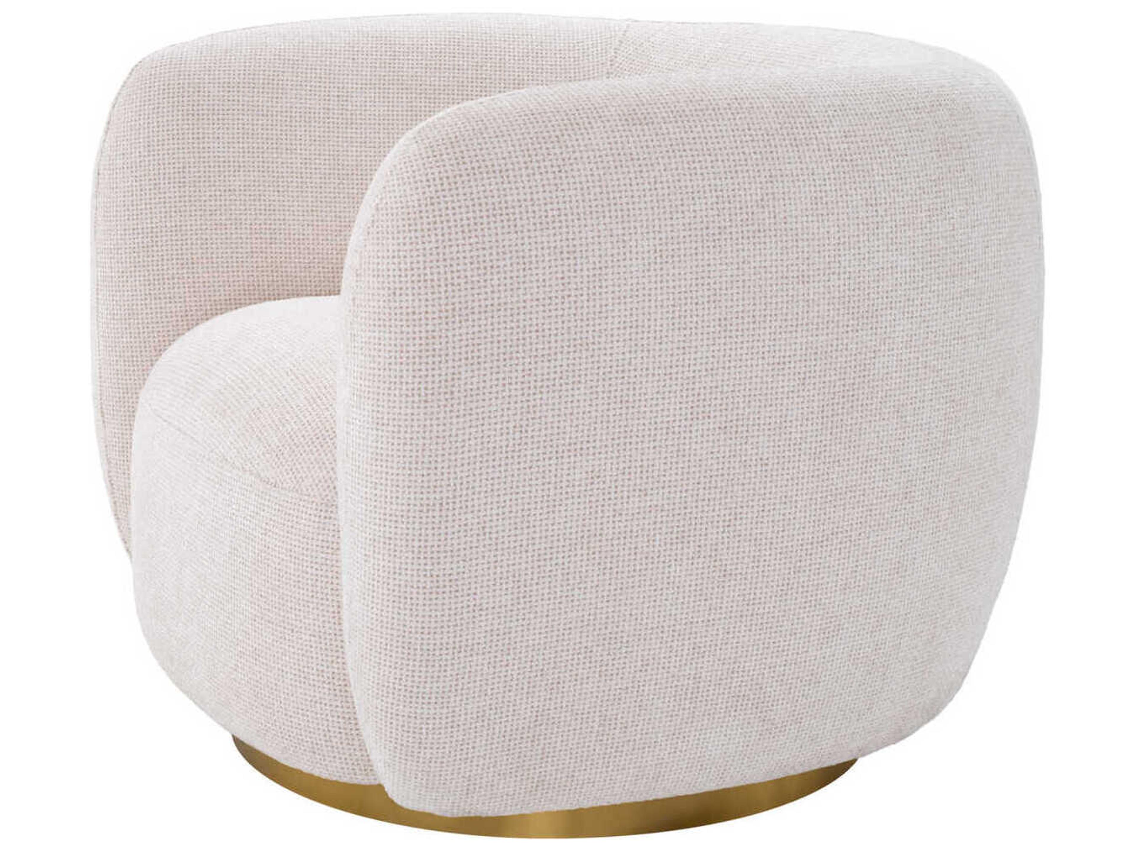 Eichholtz Roxy Swivel White Accent Chair