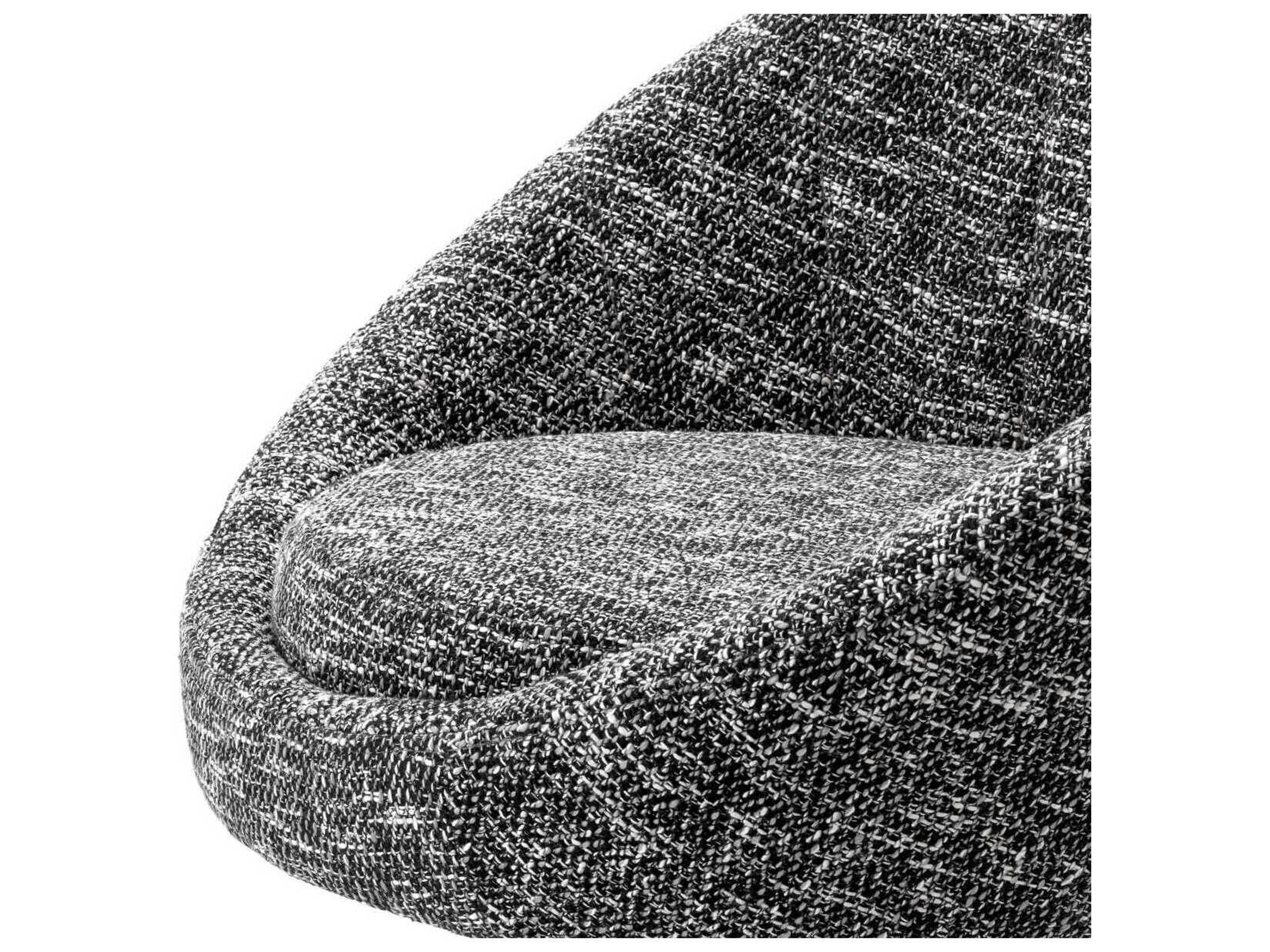 Eichholtz Oneill Black Upholstered Arm Dining Chair