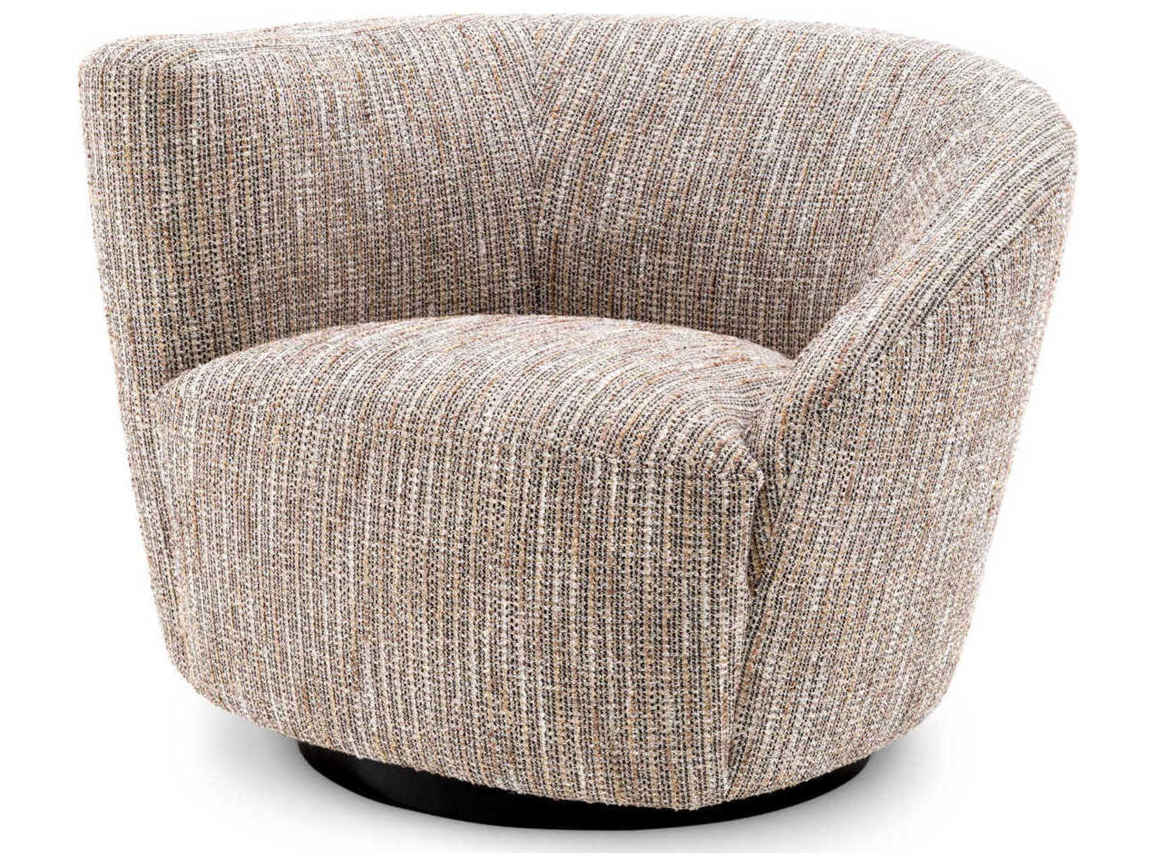 Colin Swivel Chair Asymmetrical Left-Facing Design