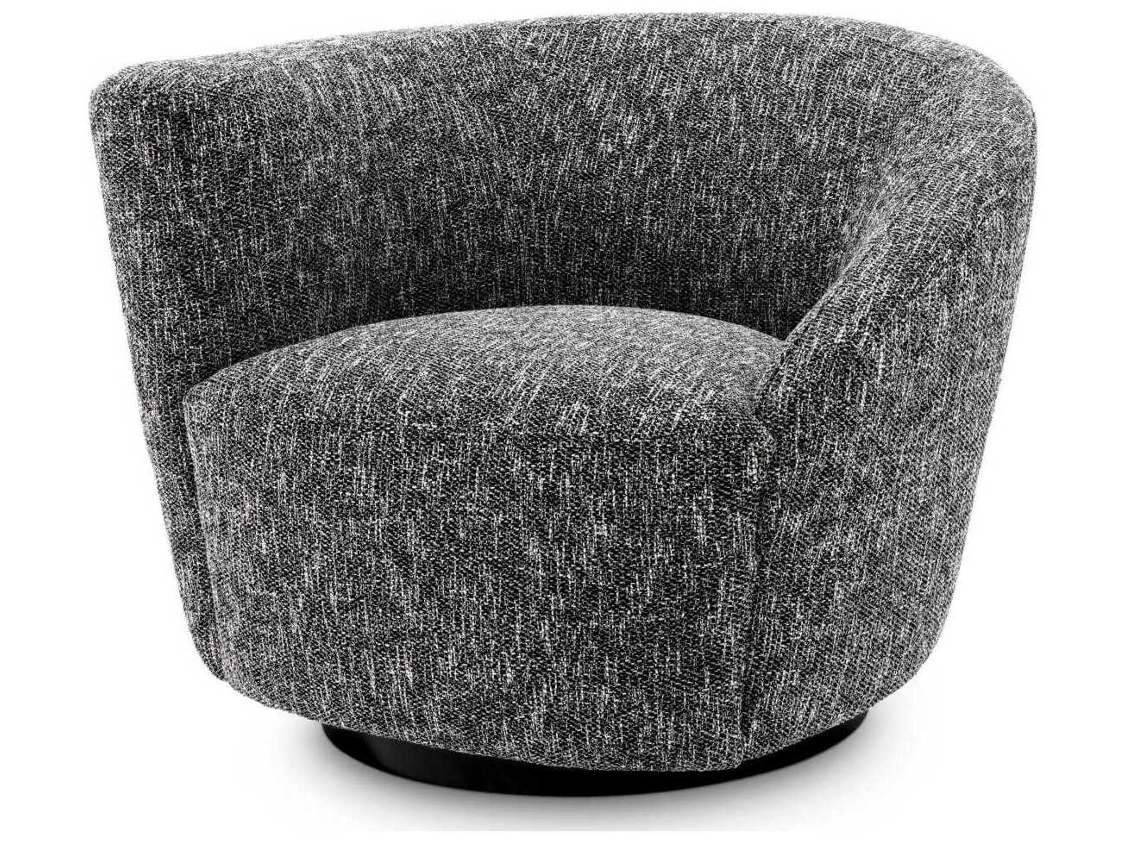 Eichholtz Colin Swivel Black Accent Chair