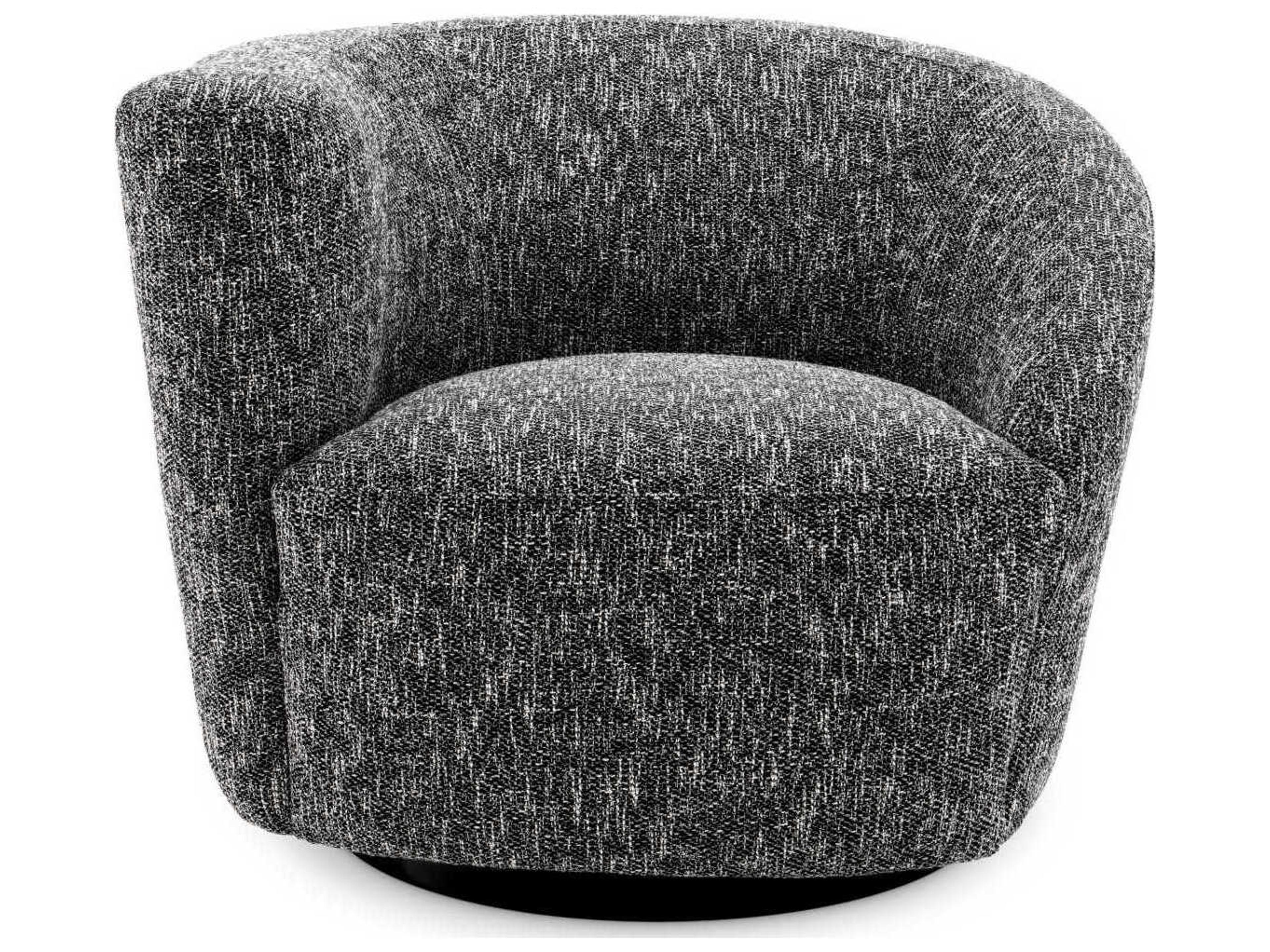 Colin Swivel Chair Asymmetrical Black