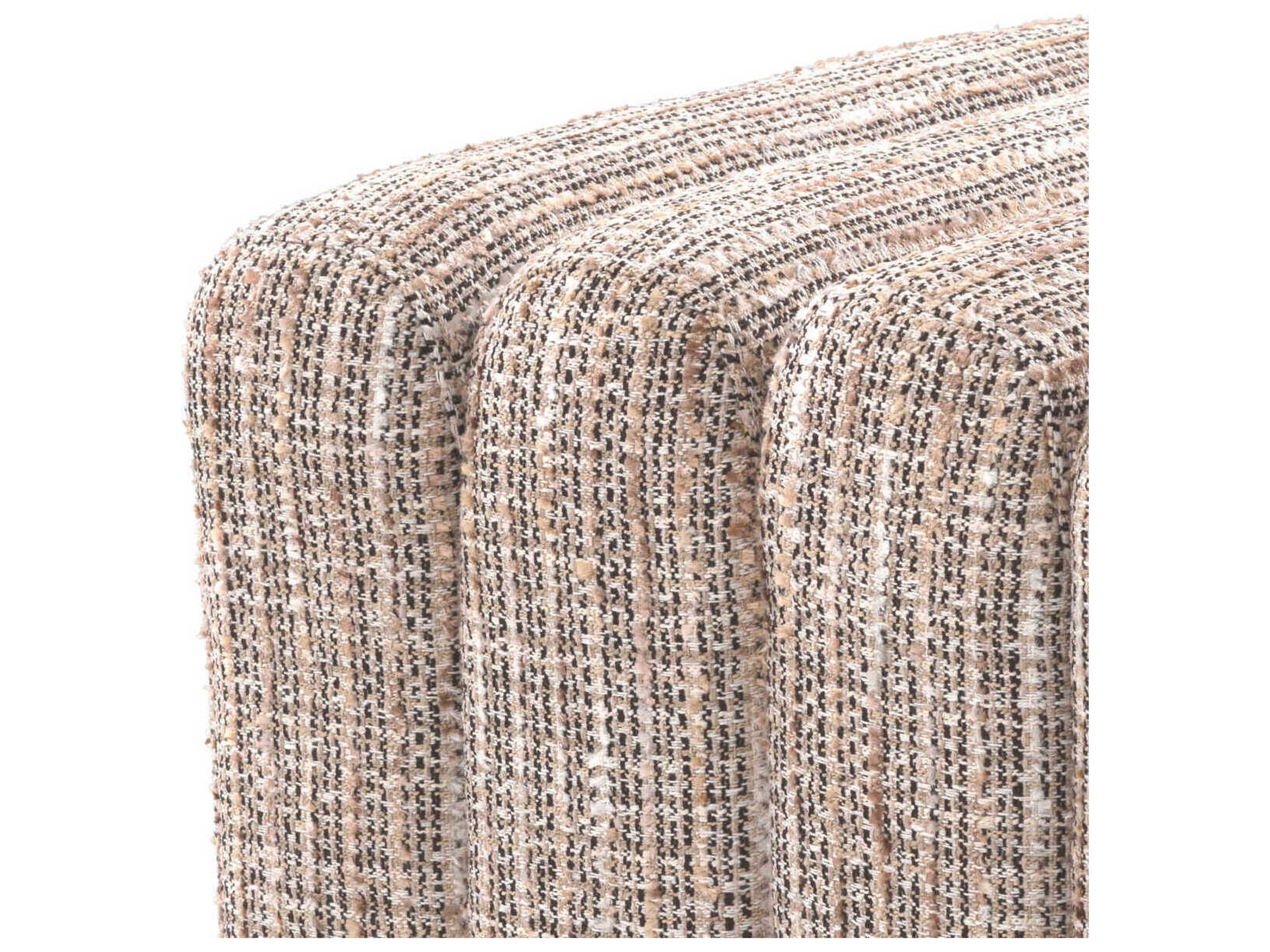 Eichholtz Bente Mademoiselle Beige Upholstered Accent Stool