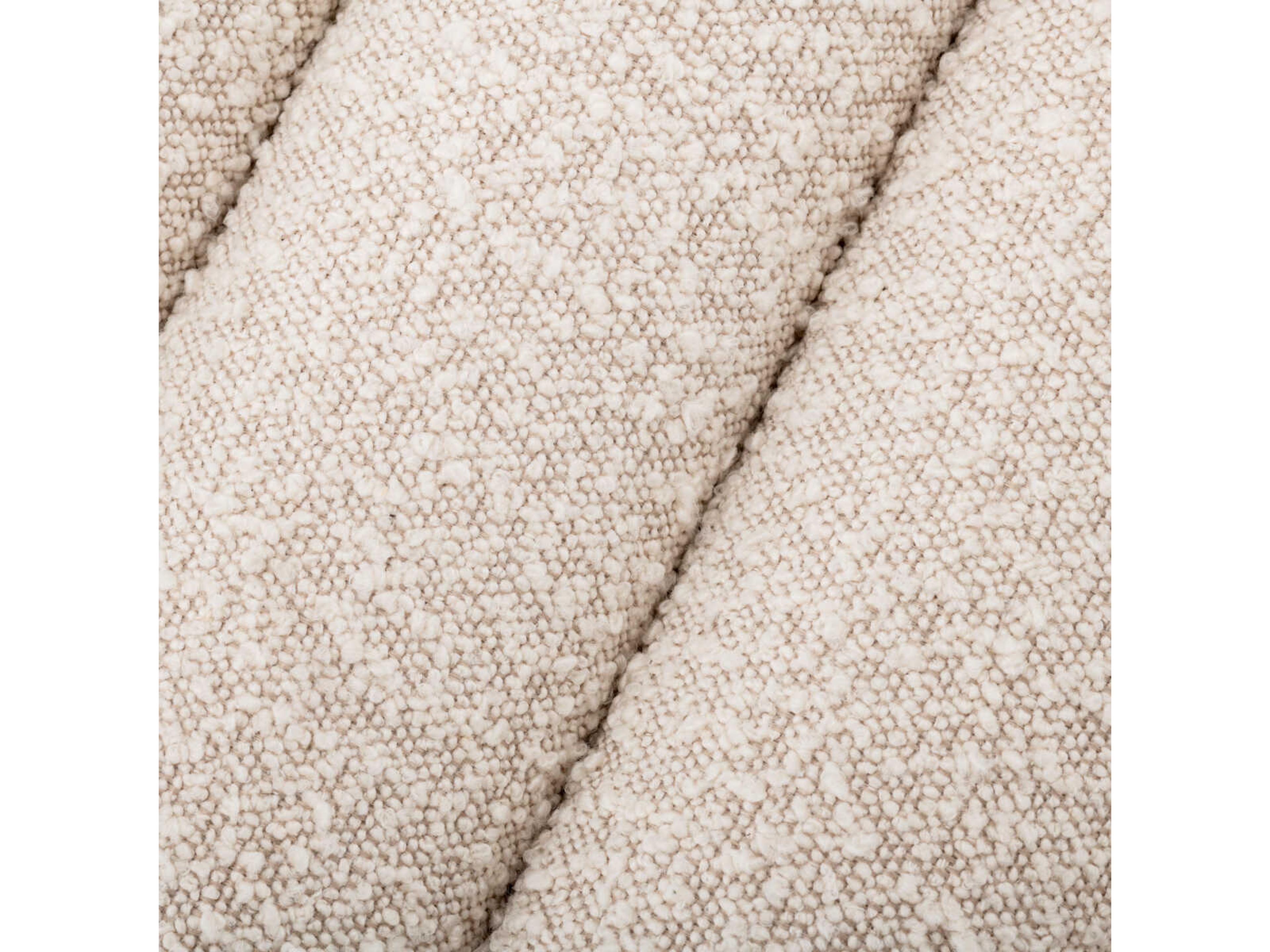 Eichholtz Bente Boucle Cream Upholstered Accent Stool