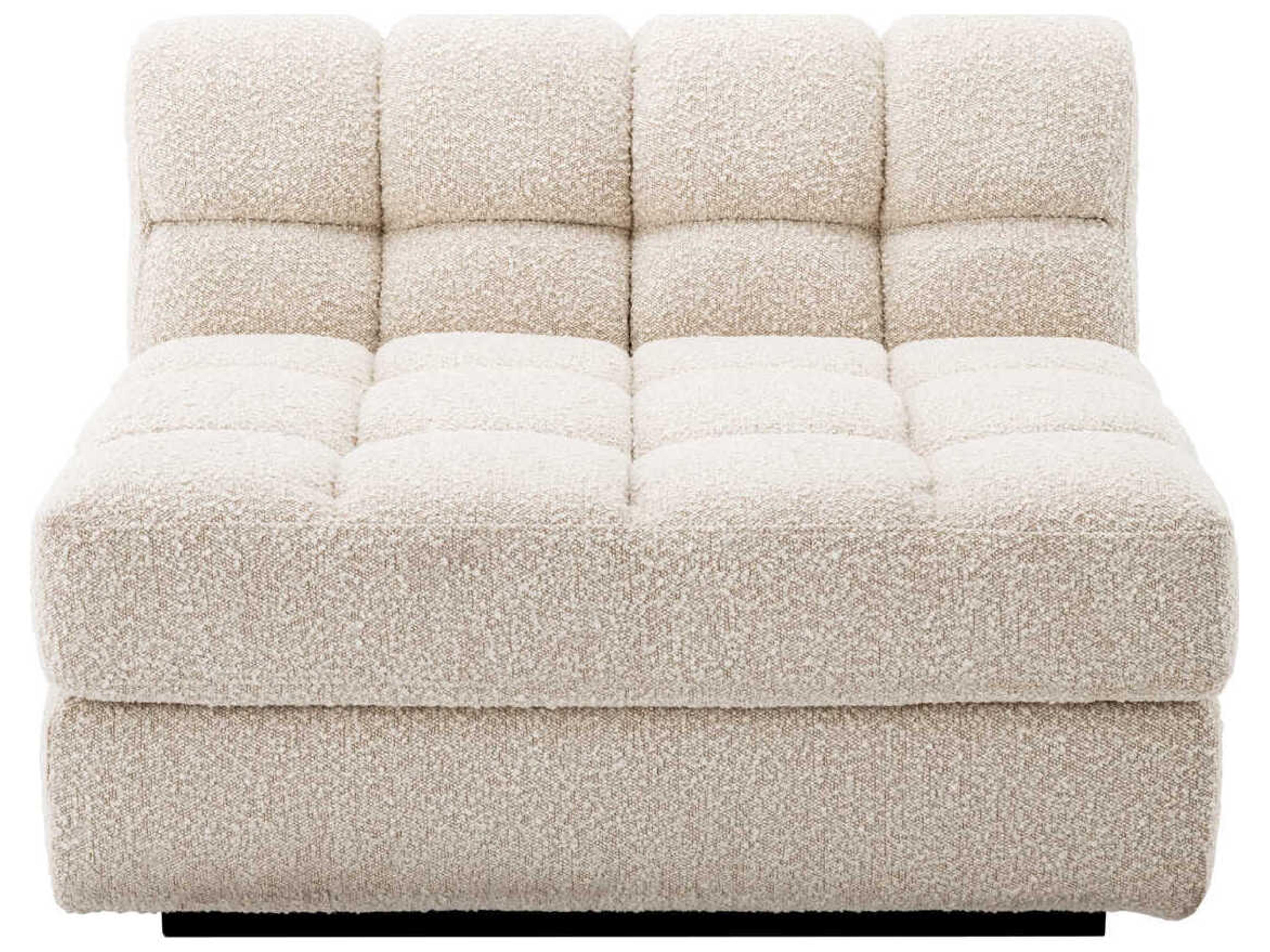 Eichholtz Dean Boucle Cream Black Base Upholstered Modular