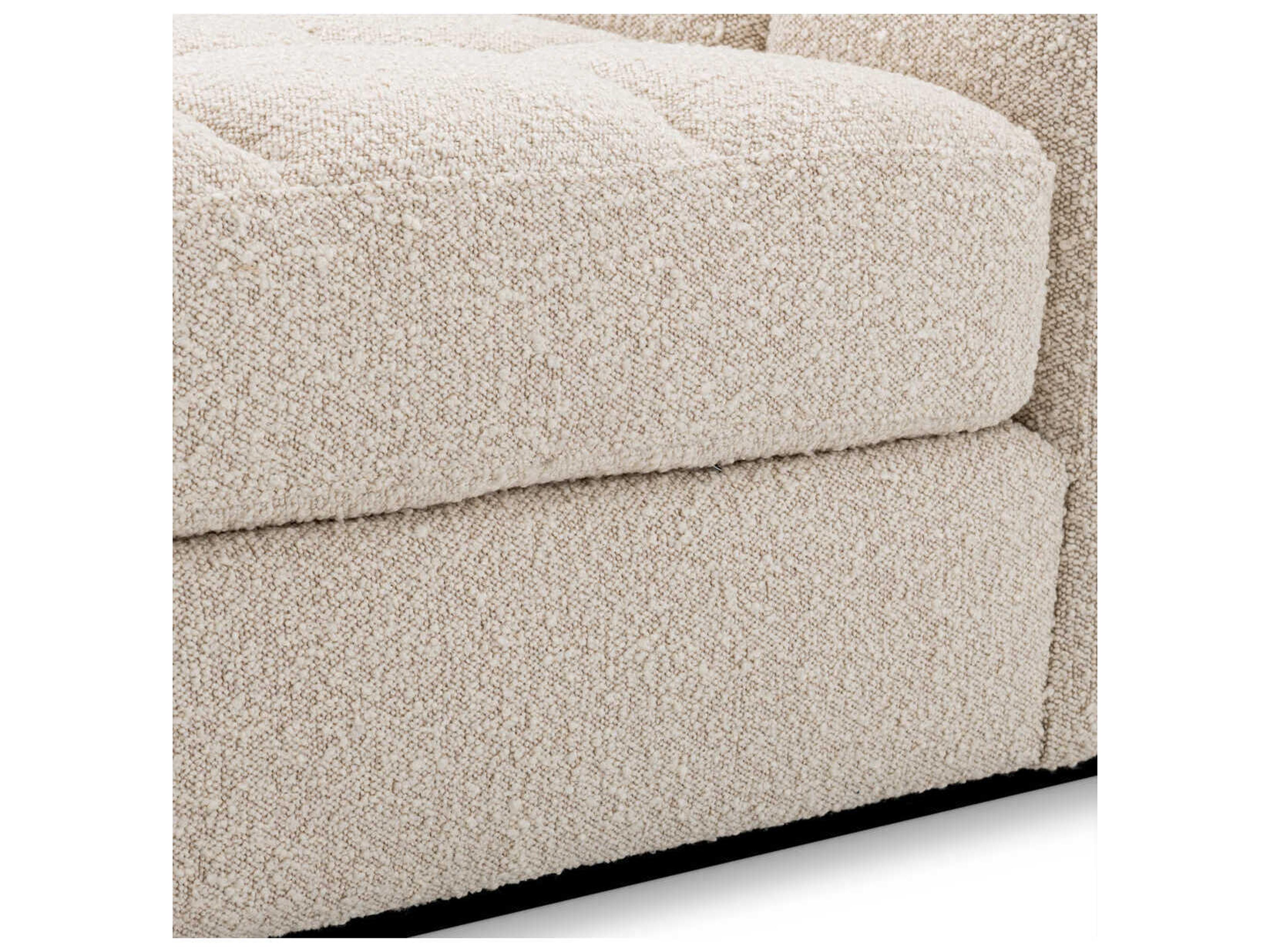 Eichholtz Dean Boucle Cream Black Base Upholstered Modular