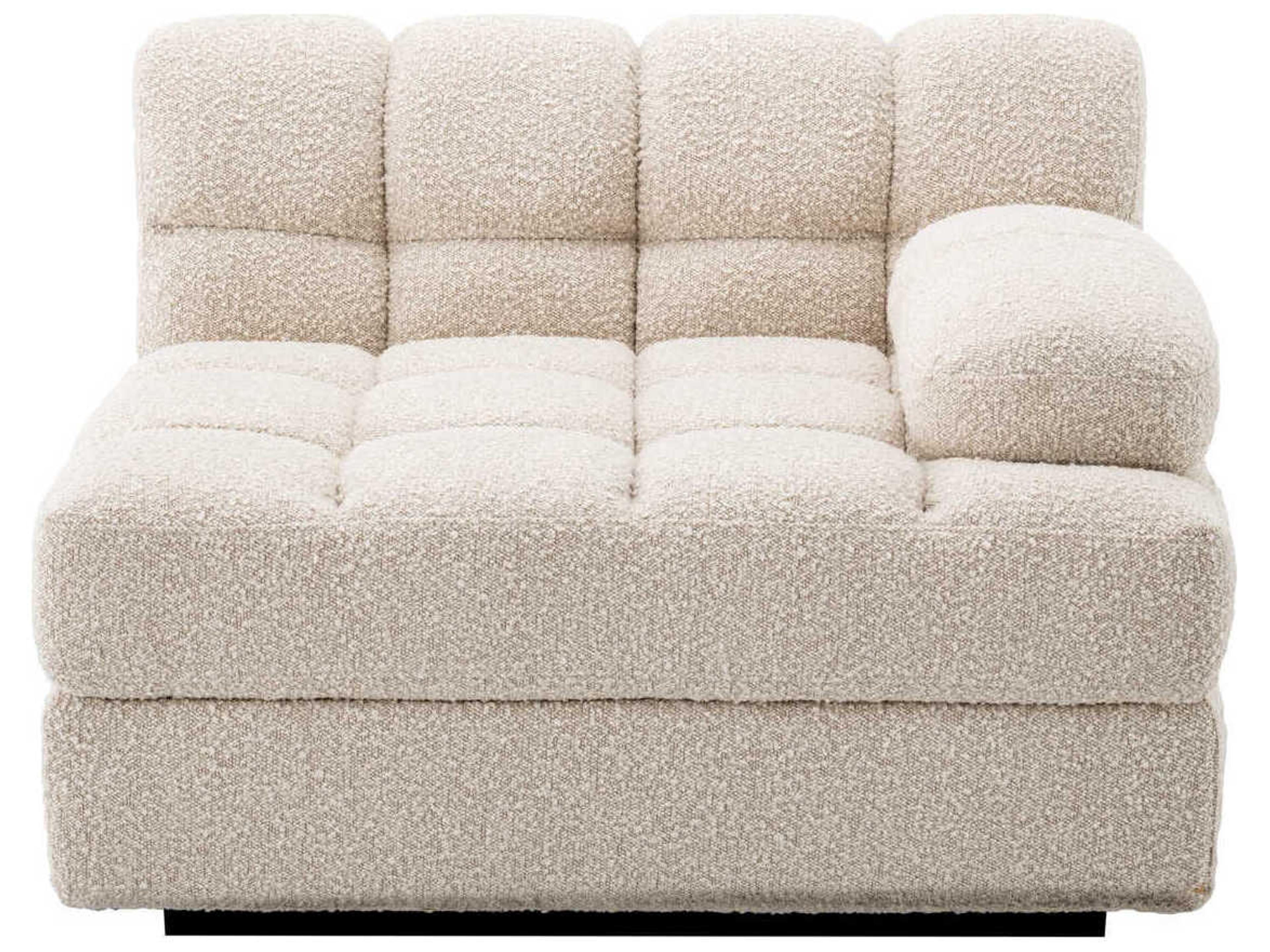 Eichholtz Dean Boucle Cream Black Base Upholstered Modular