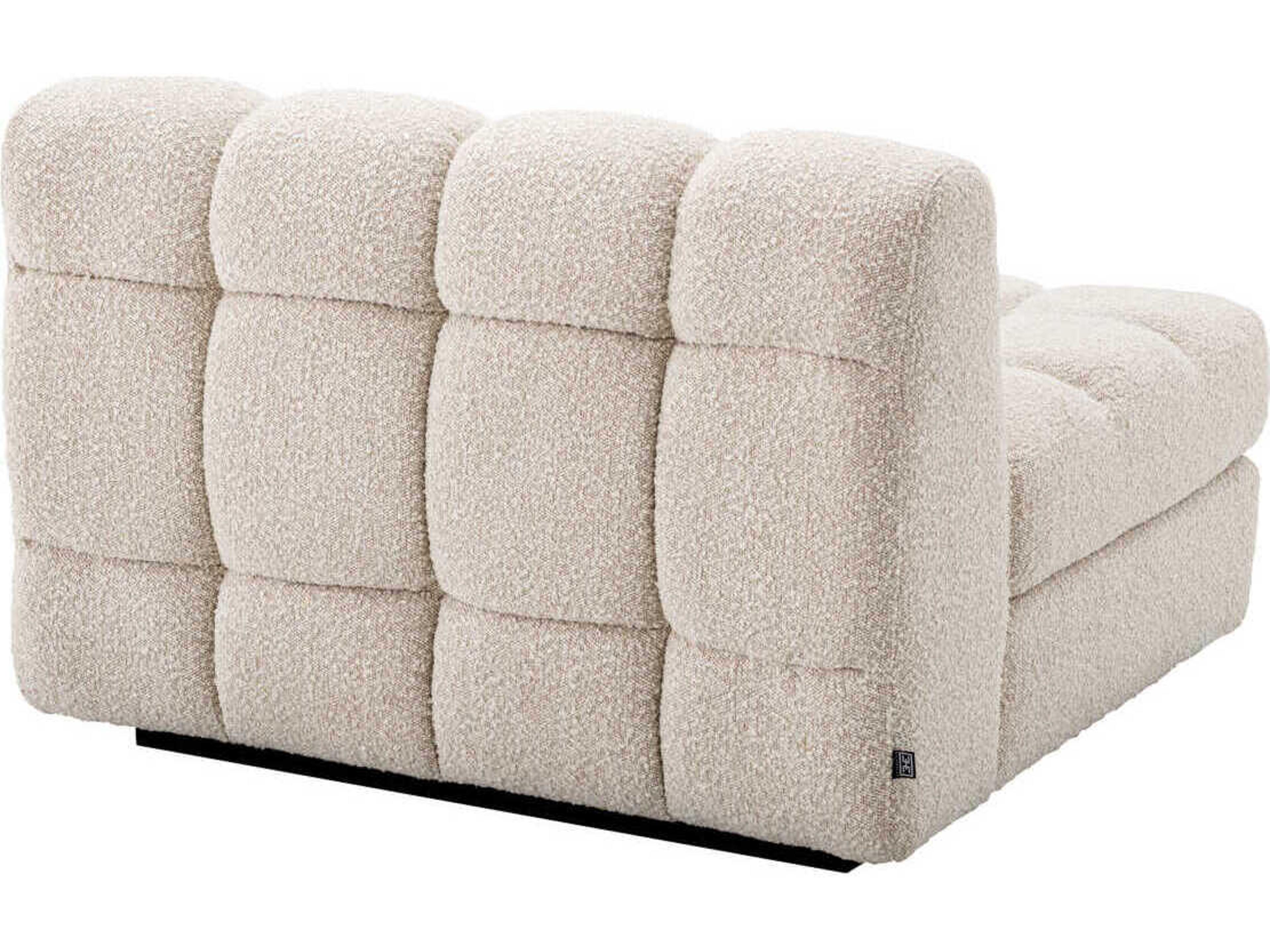 Eichholtz Dean Boucle Cream Black Base Upholstered Modular