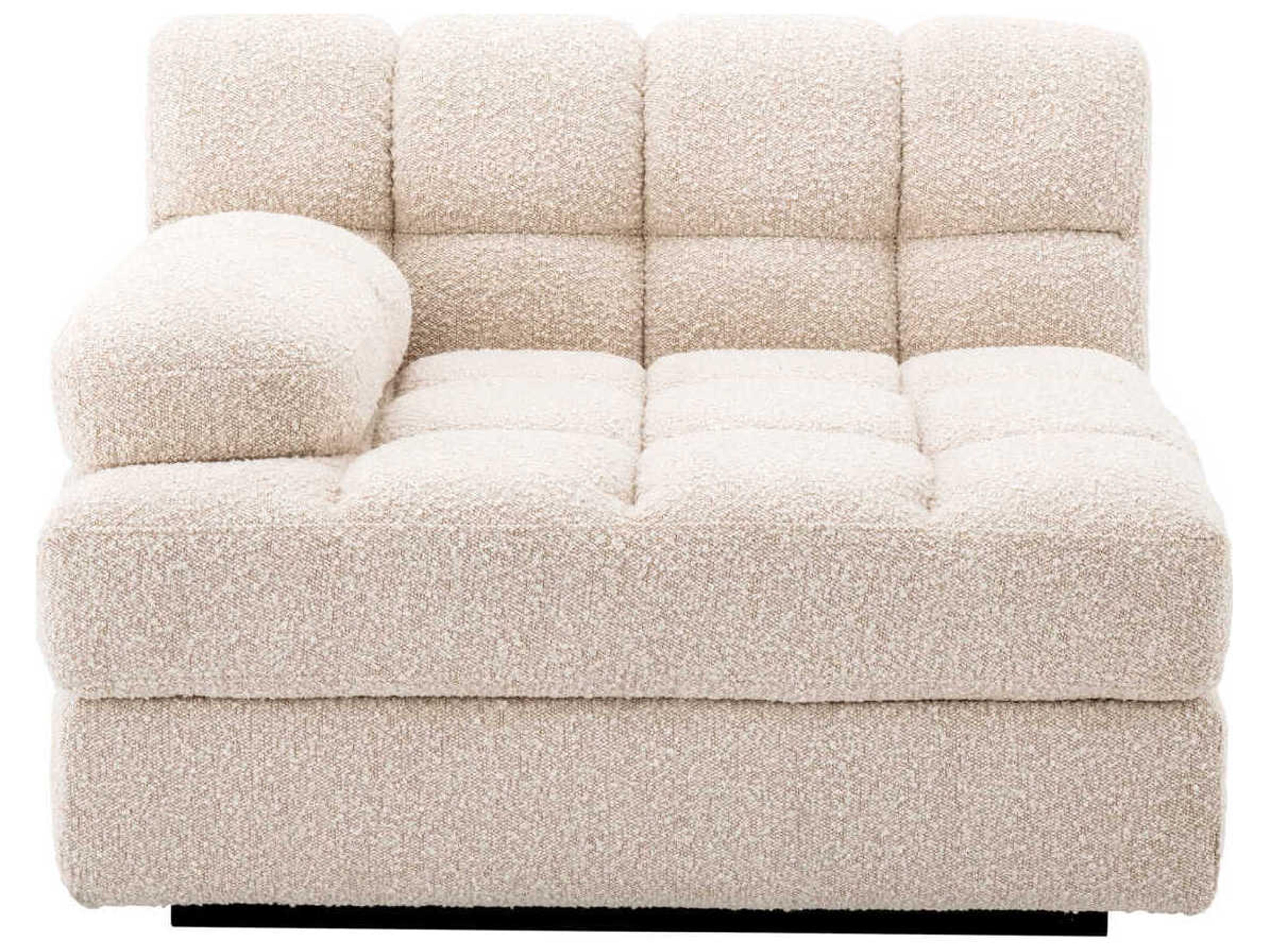 Eichholtz Dean Boucle Cream Black Base Upholstered Modular