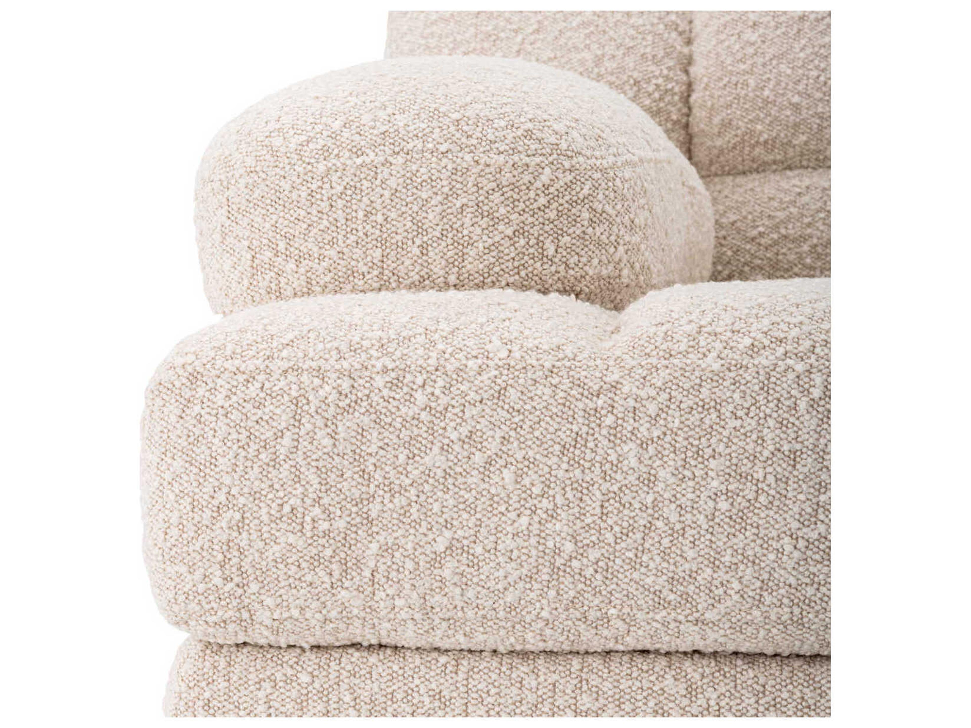 Eichholtz Dean Boucle Cream Black Base Upholstered Modular