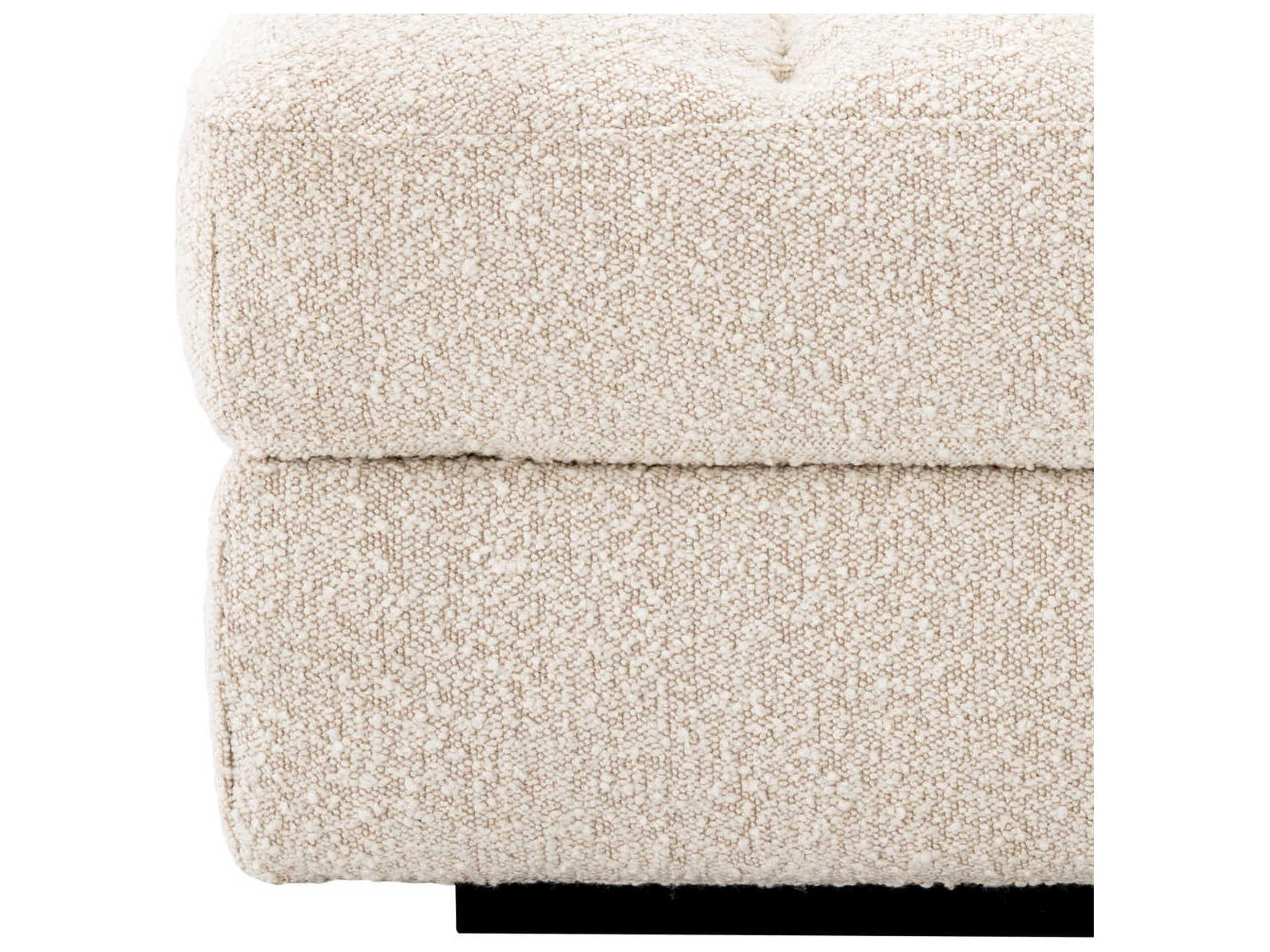 Eichholtz Dean Boucle Cream Black Base Upholstered Modular