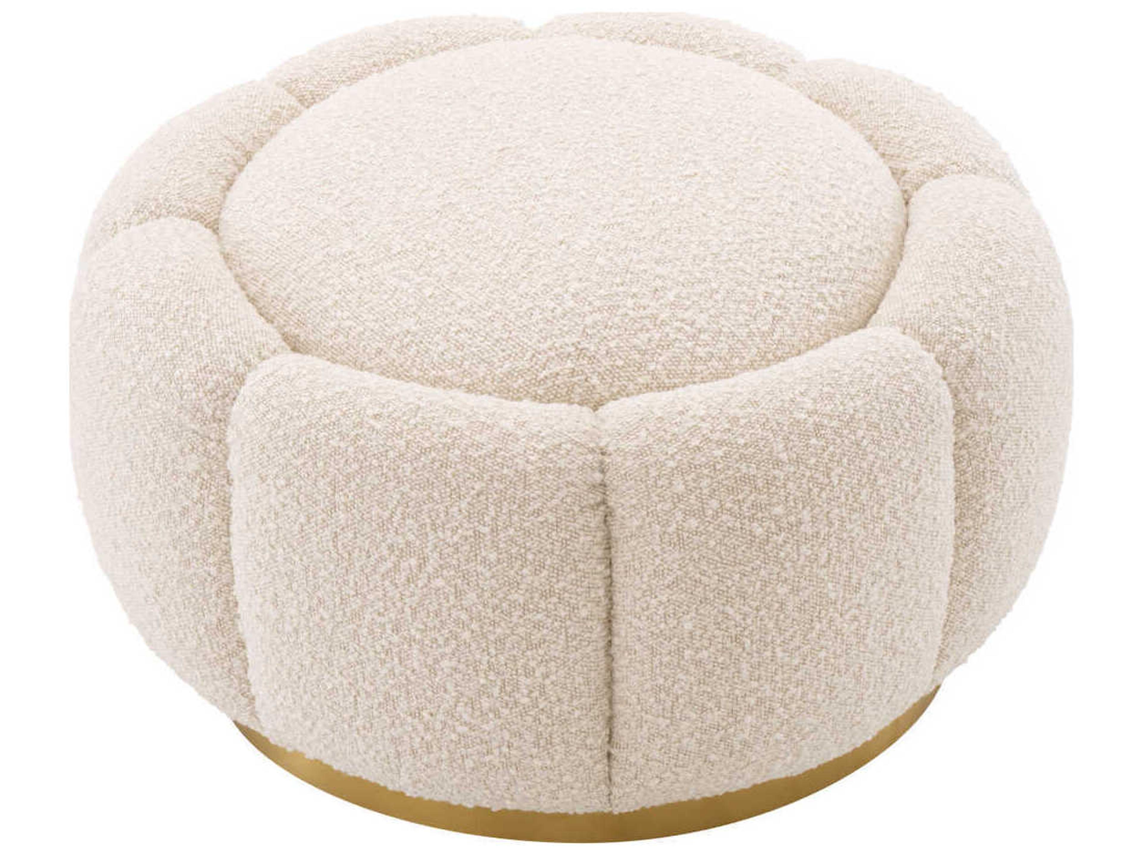 Eichholtz Inger Cream Upholstered Ottoman