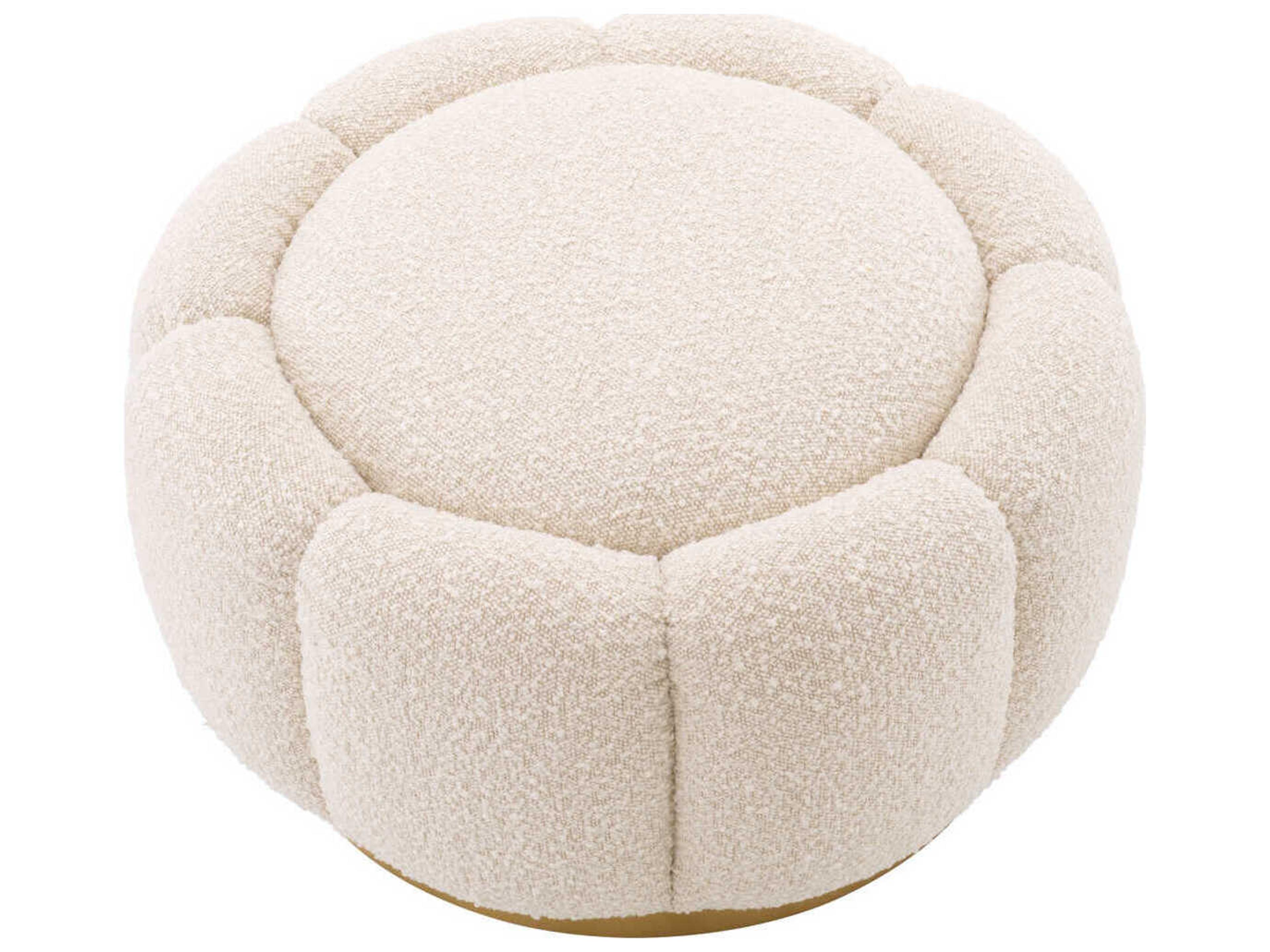 Eichholtz Inger Cream Upholstered Ottoman