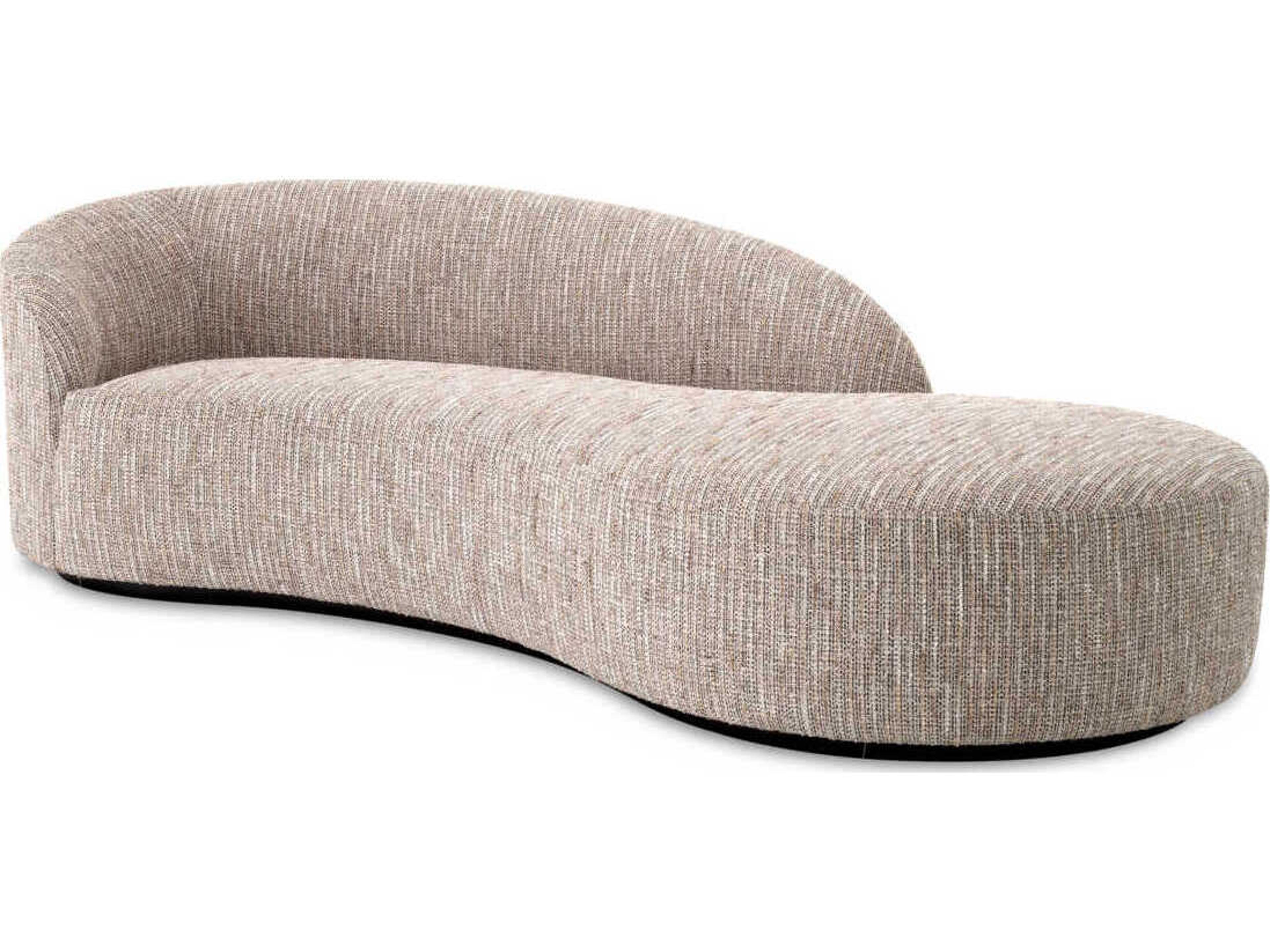 Bernd Mademoiselle Beige Black Base Upholstered Sofa