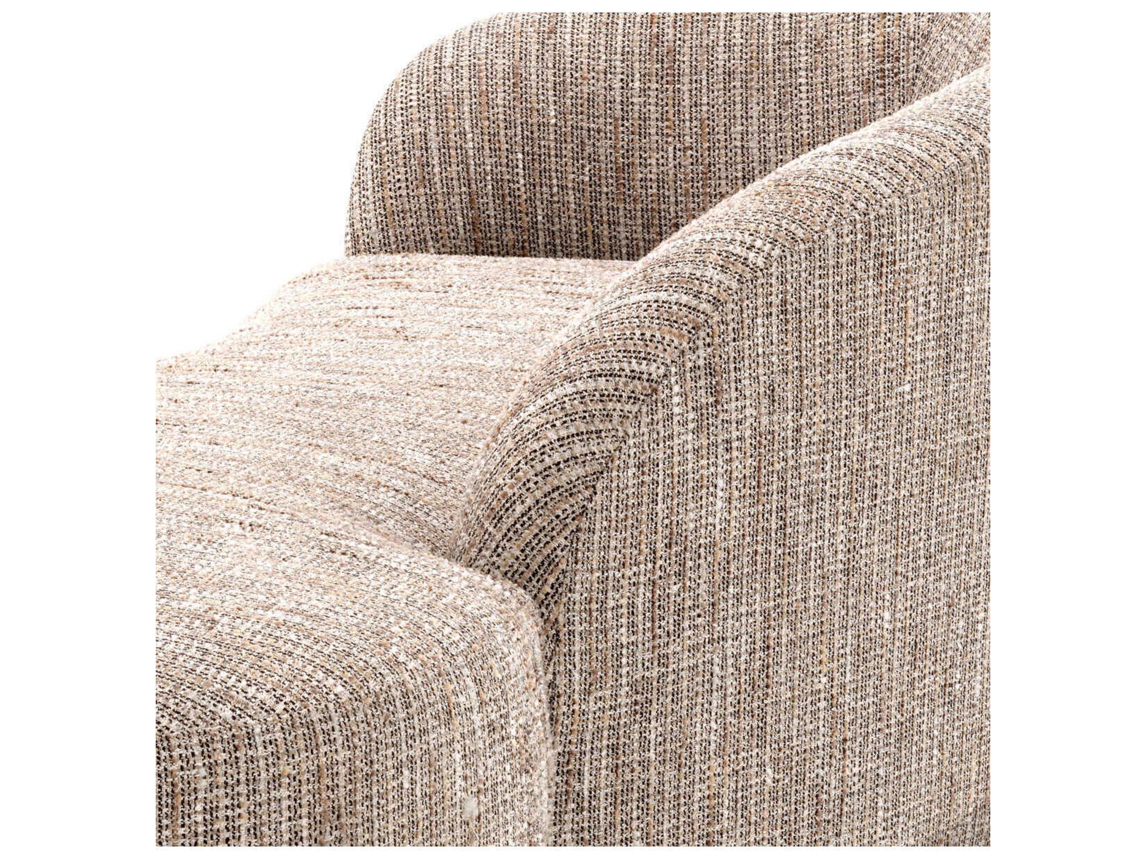 Eichholtz Bernd Mademoiselle Beige Black Base Upholstered Sofa