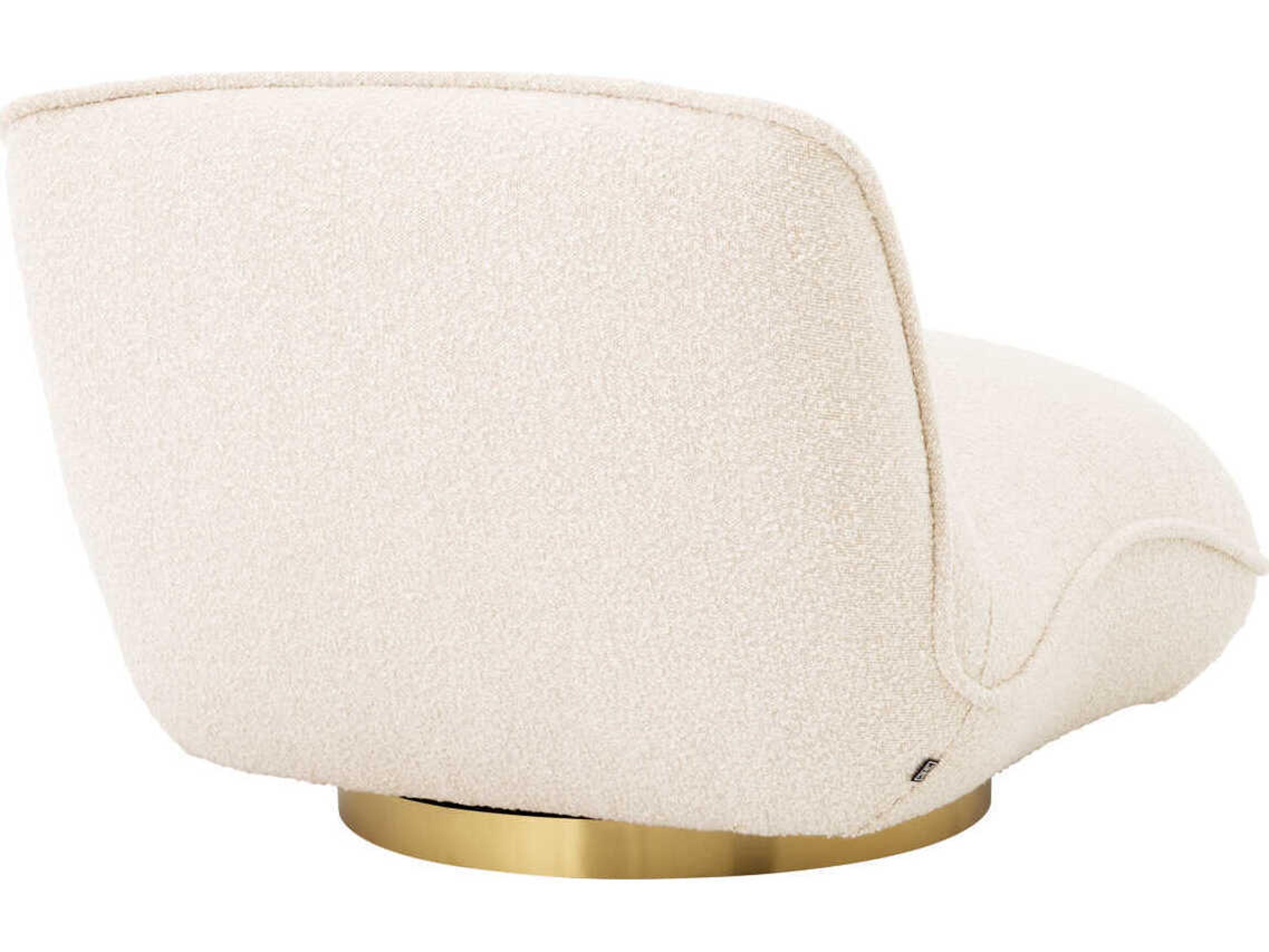 Eichholtz Relax Swivel Cream Accent Chair