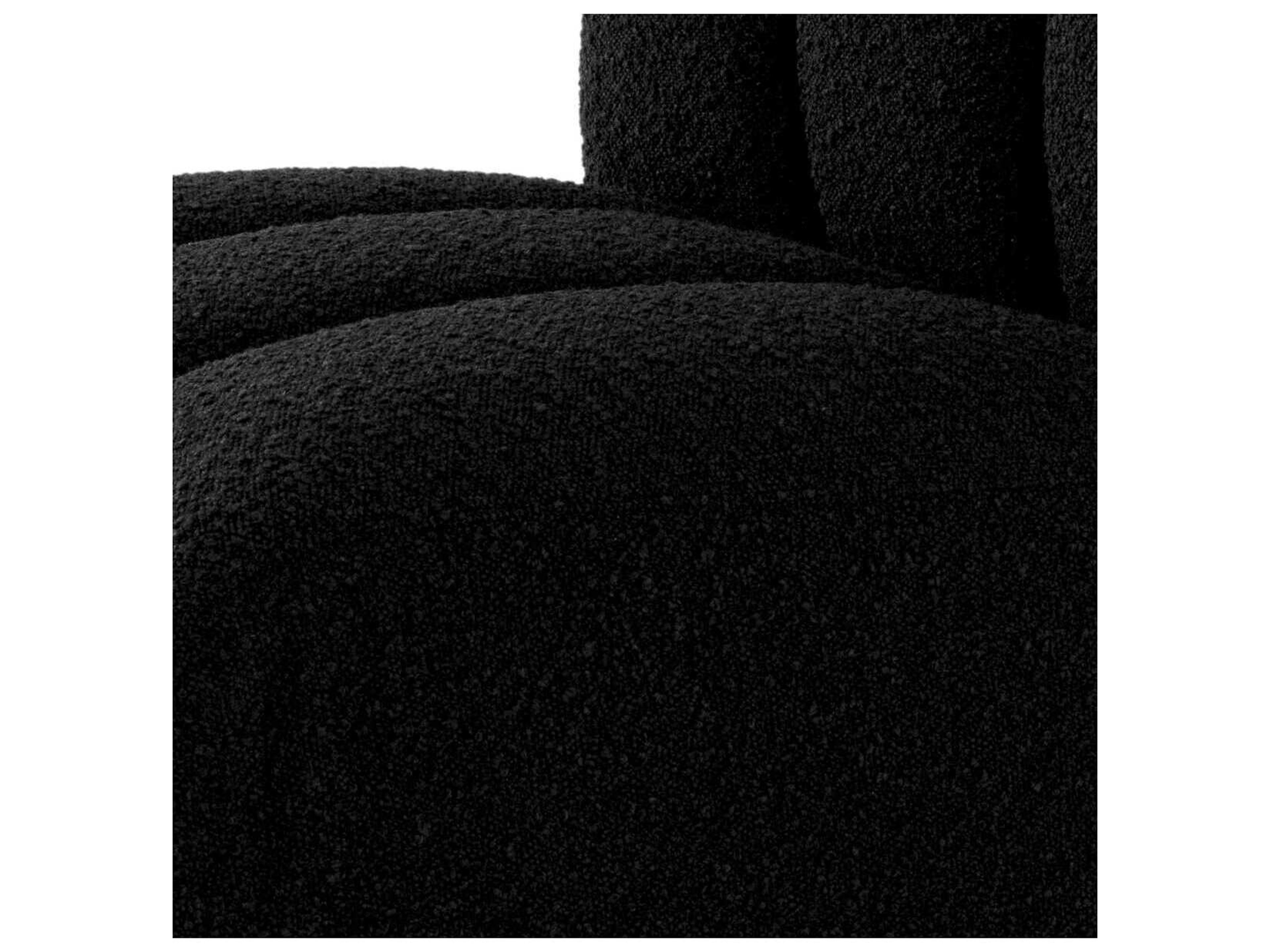 Eichholtz Kelly Black Upholstered Armless Dining Chair