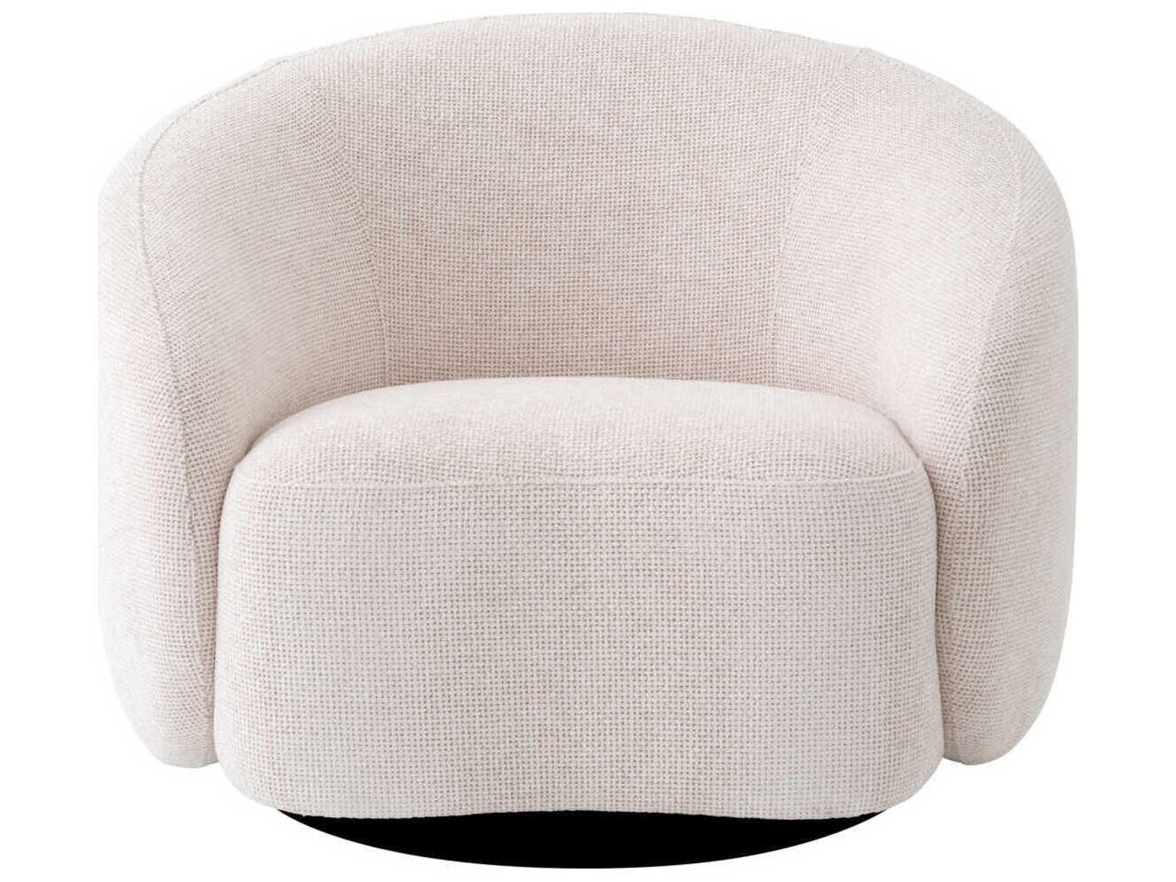 Eichholtz Amore Swivel White Accent Chair