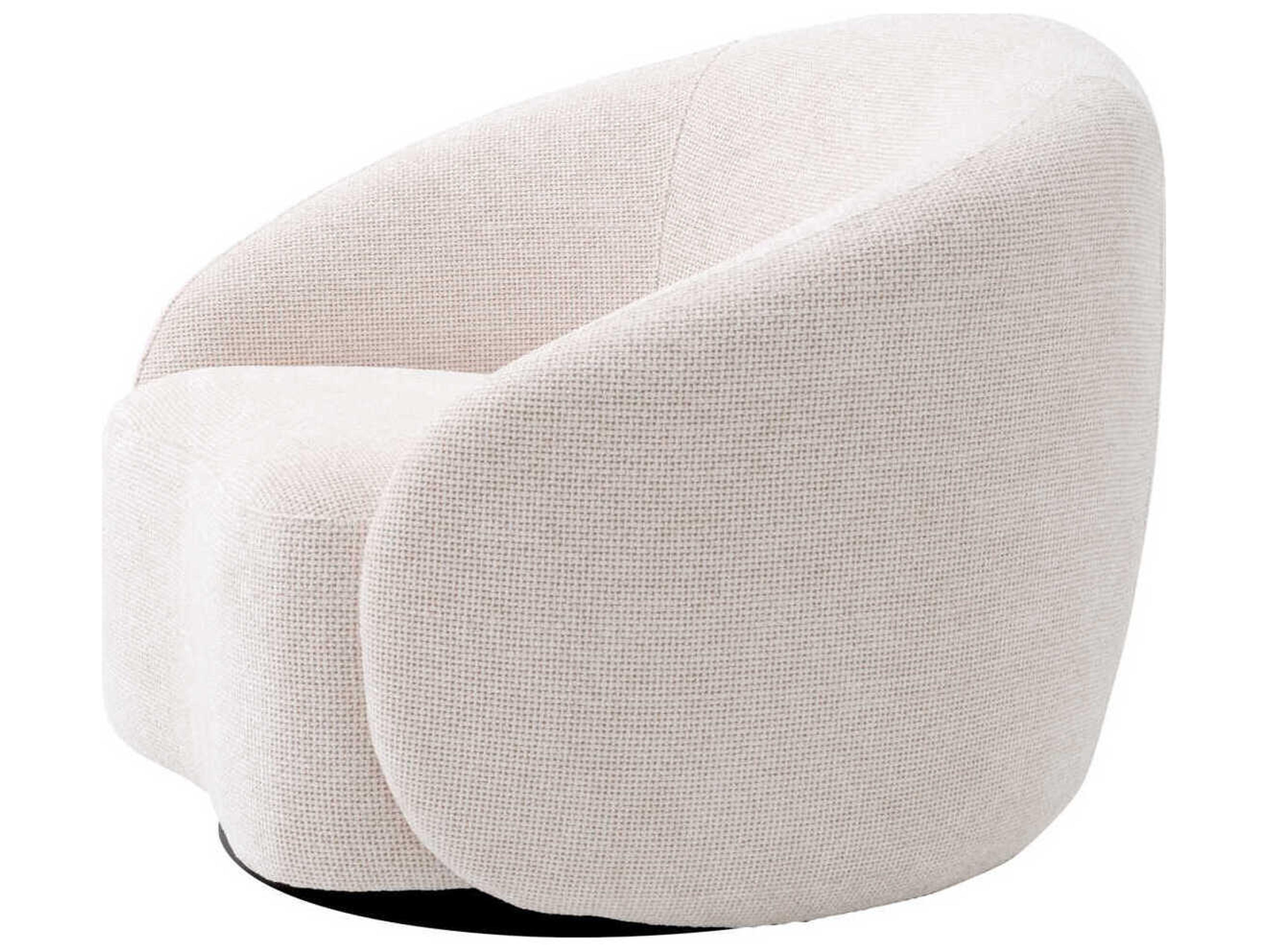 Eichholtz Amore Swivel White Accent Chair