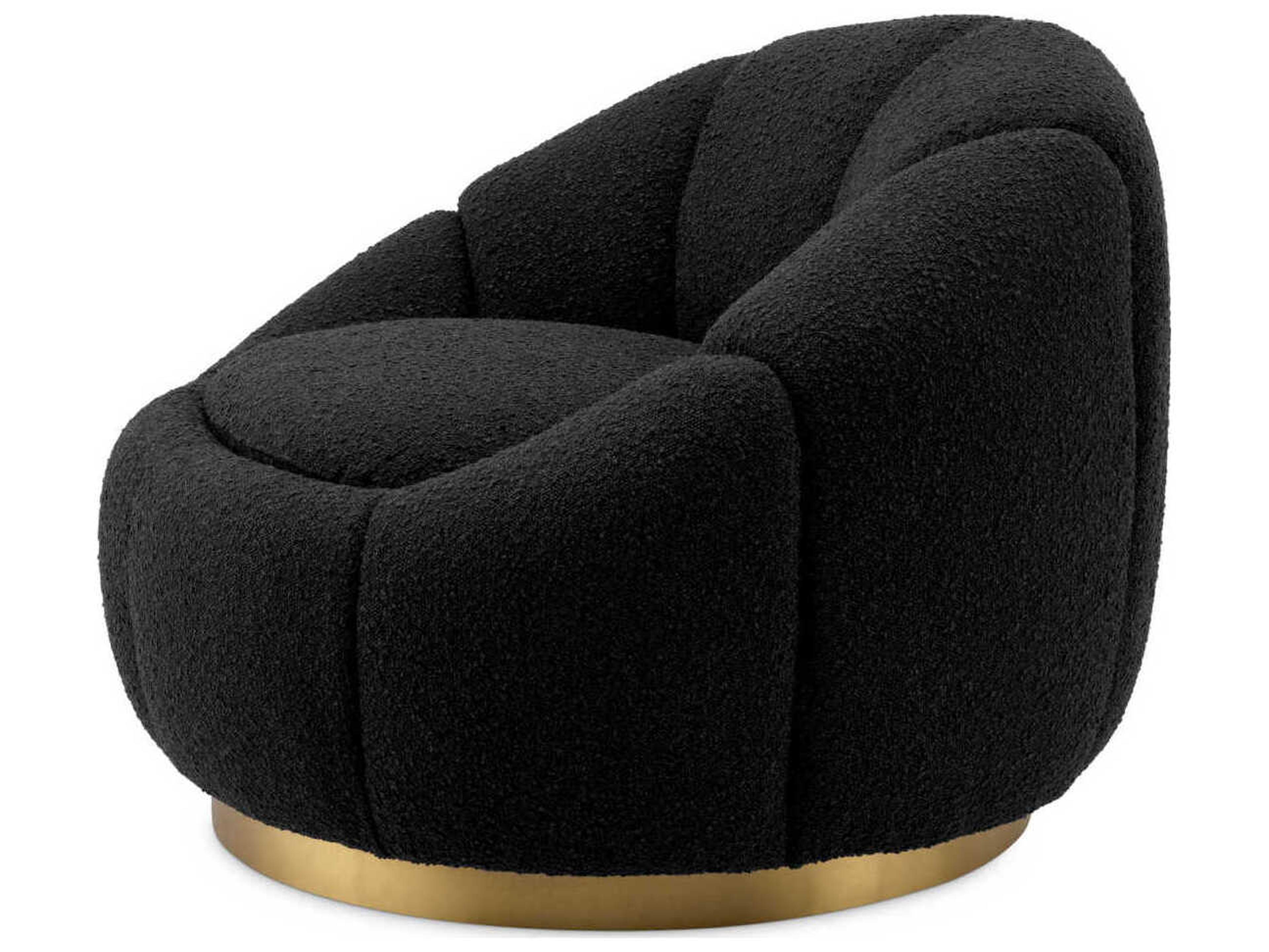Eichholtz Inger Swivel Black Accent Chair