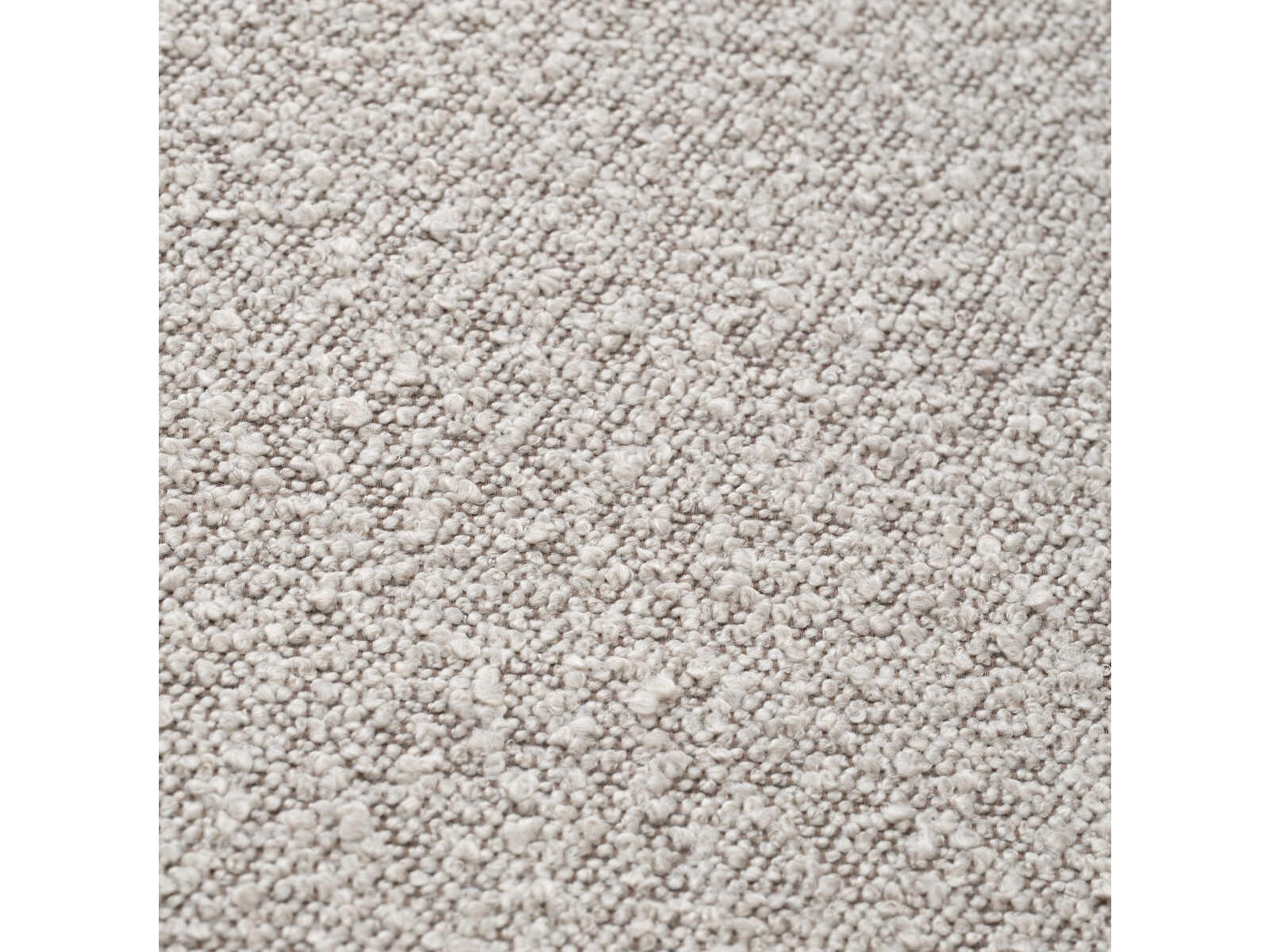 Eichholtz Tulum Boucle Grey Black Feet Upholstered Accent Stool