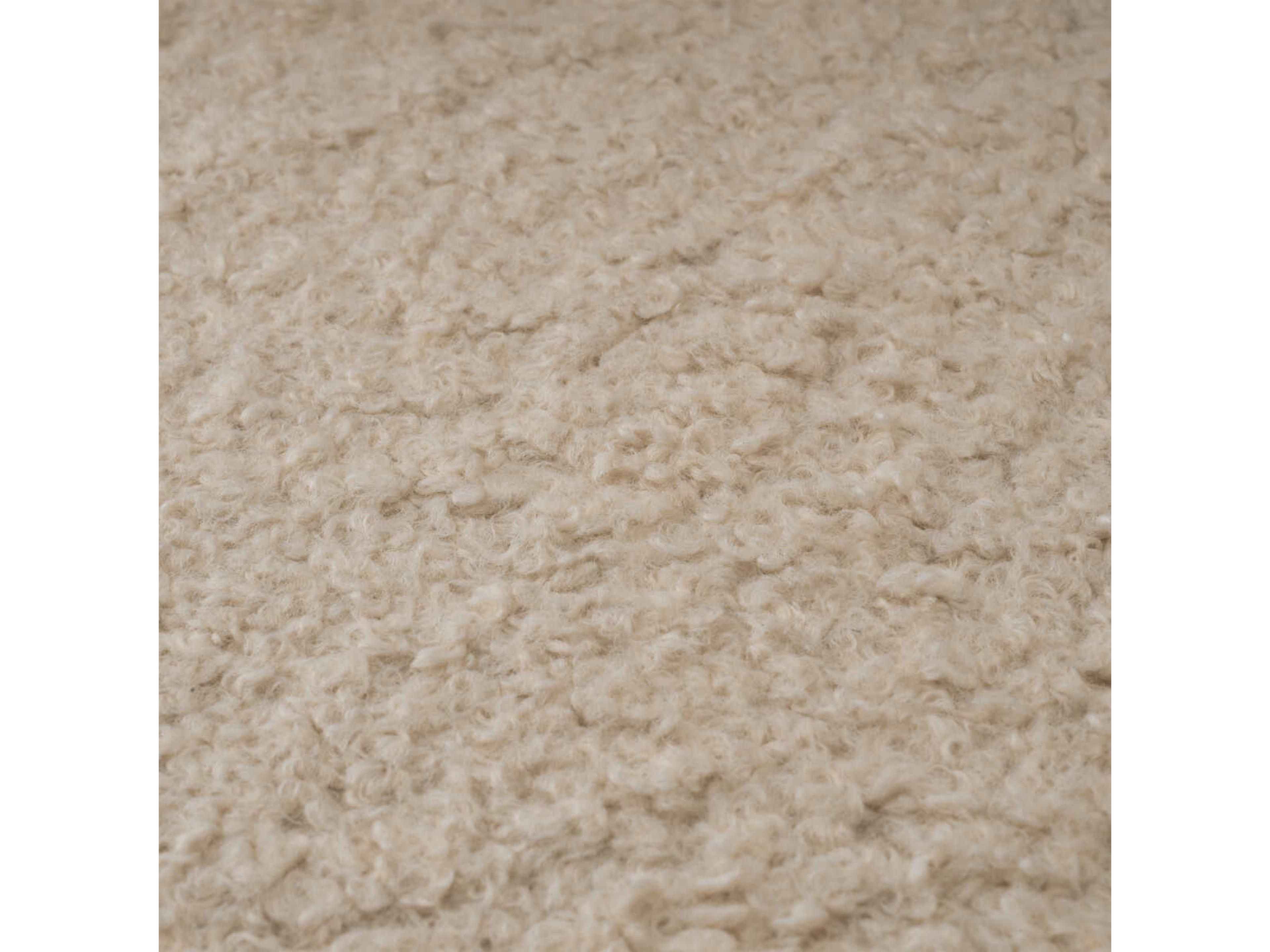 Eichholtz Tulum Brisbane Cream Black Feet Upholstered Accent Stool