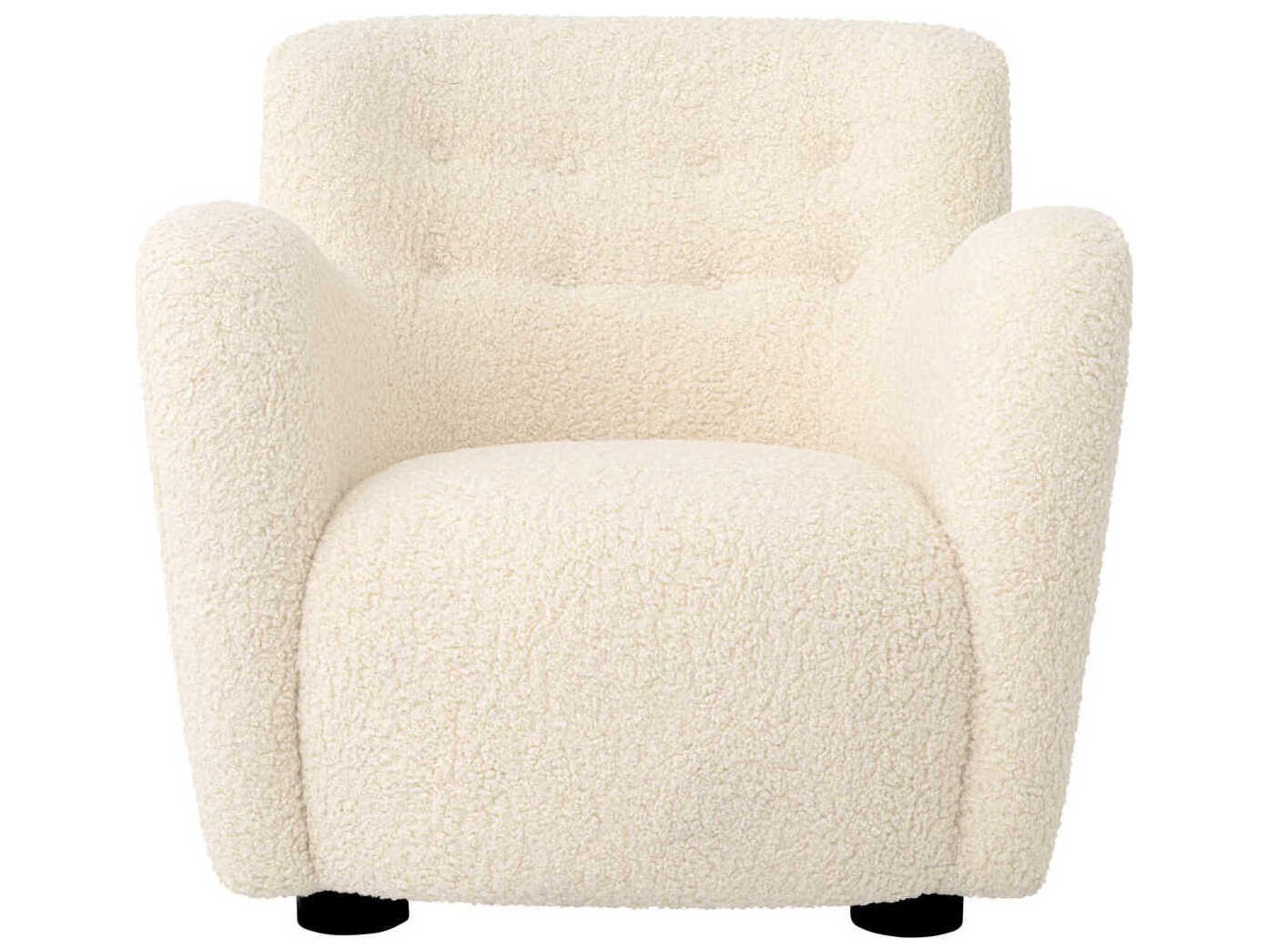 Eichholtz Bixby Cream Faux Leather Accent Chair