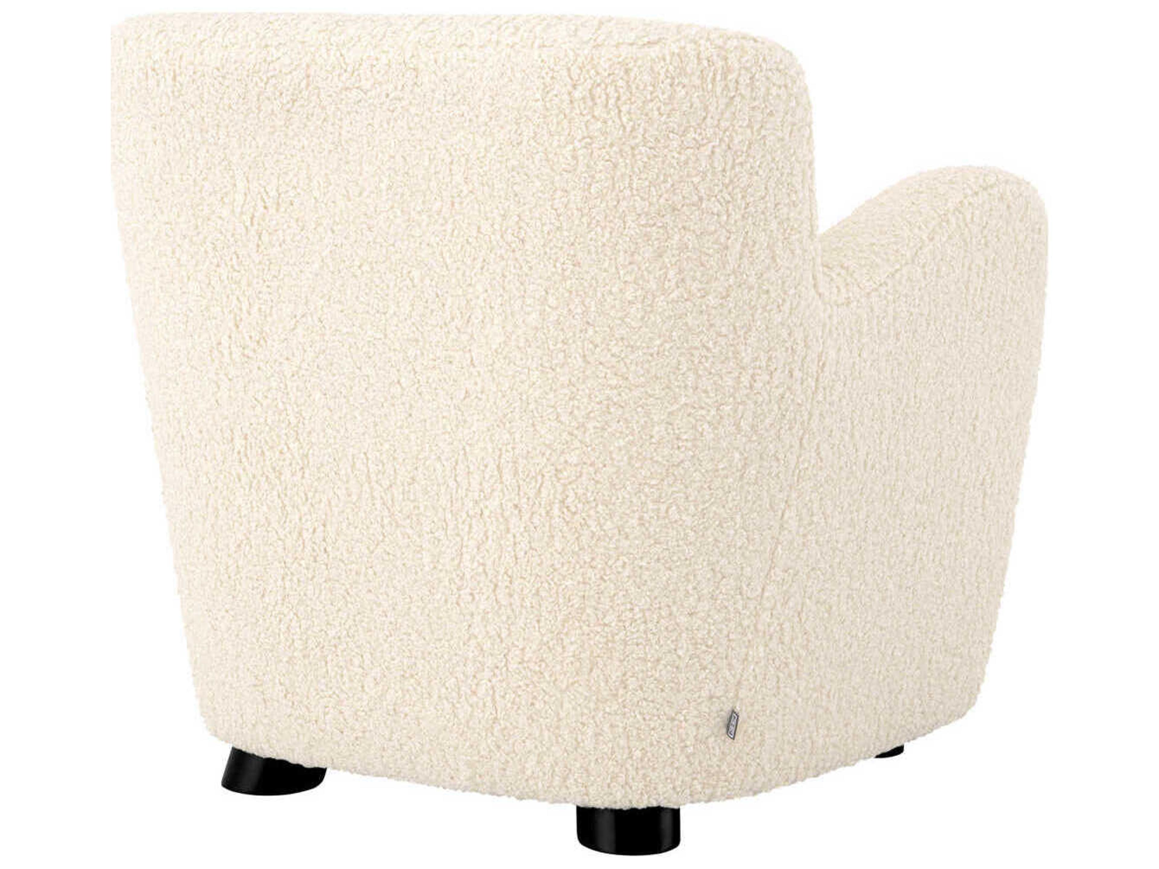 Eichholtz Bixby Cream Faux Leather Accent Chair