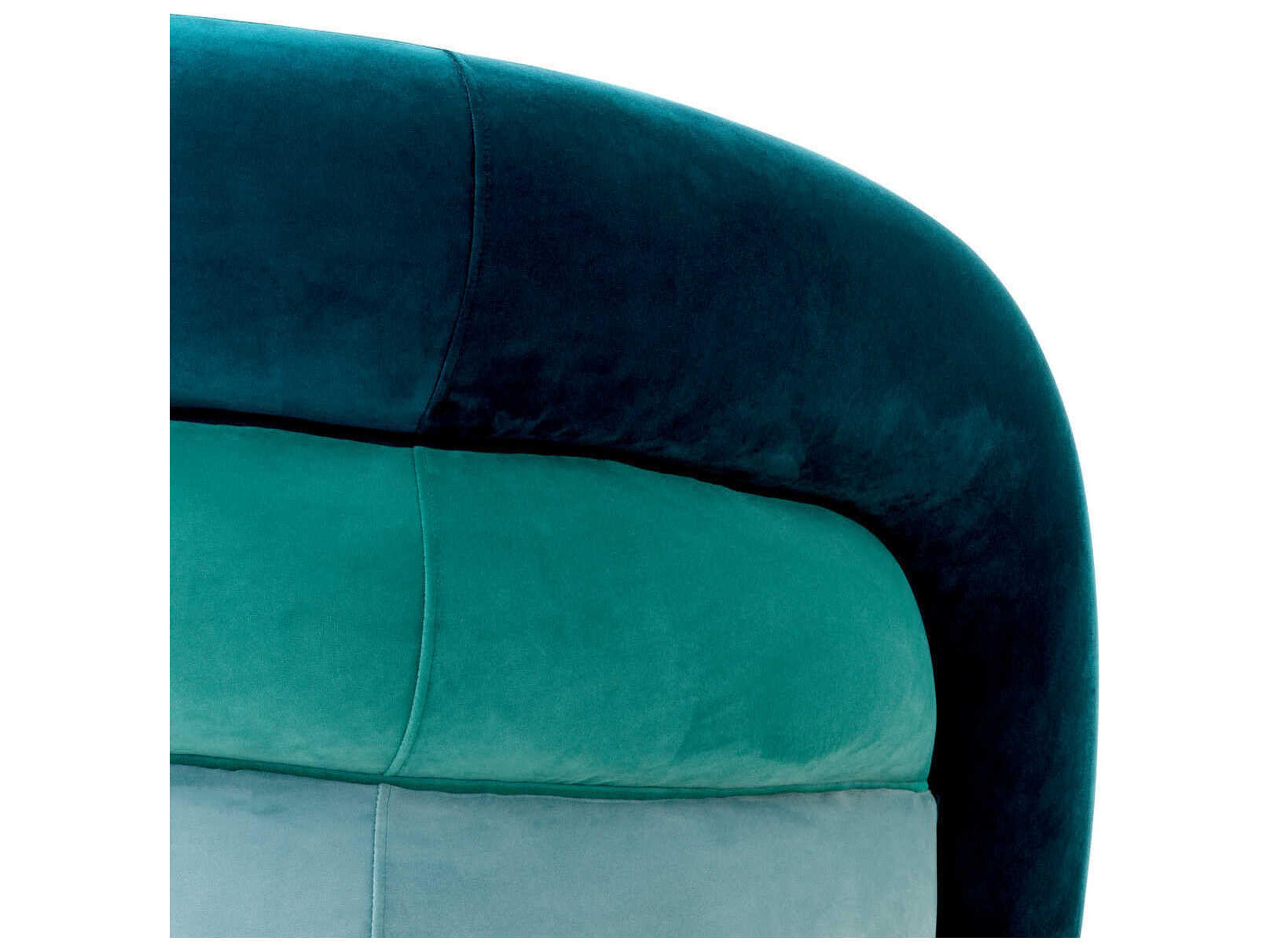 Eichholtz Novelle Swivel Green Velvet Accent Chair
