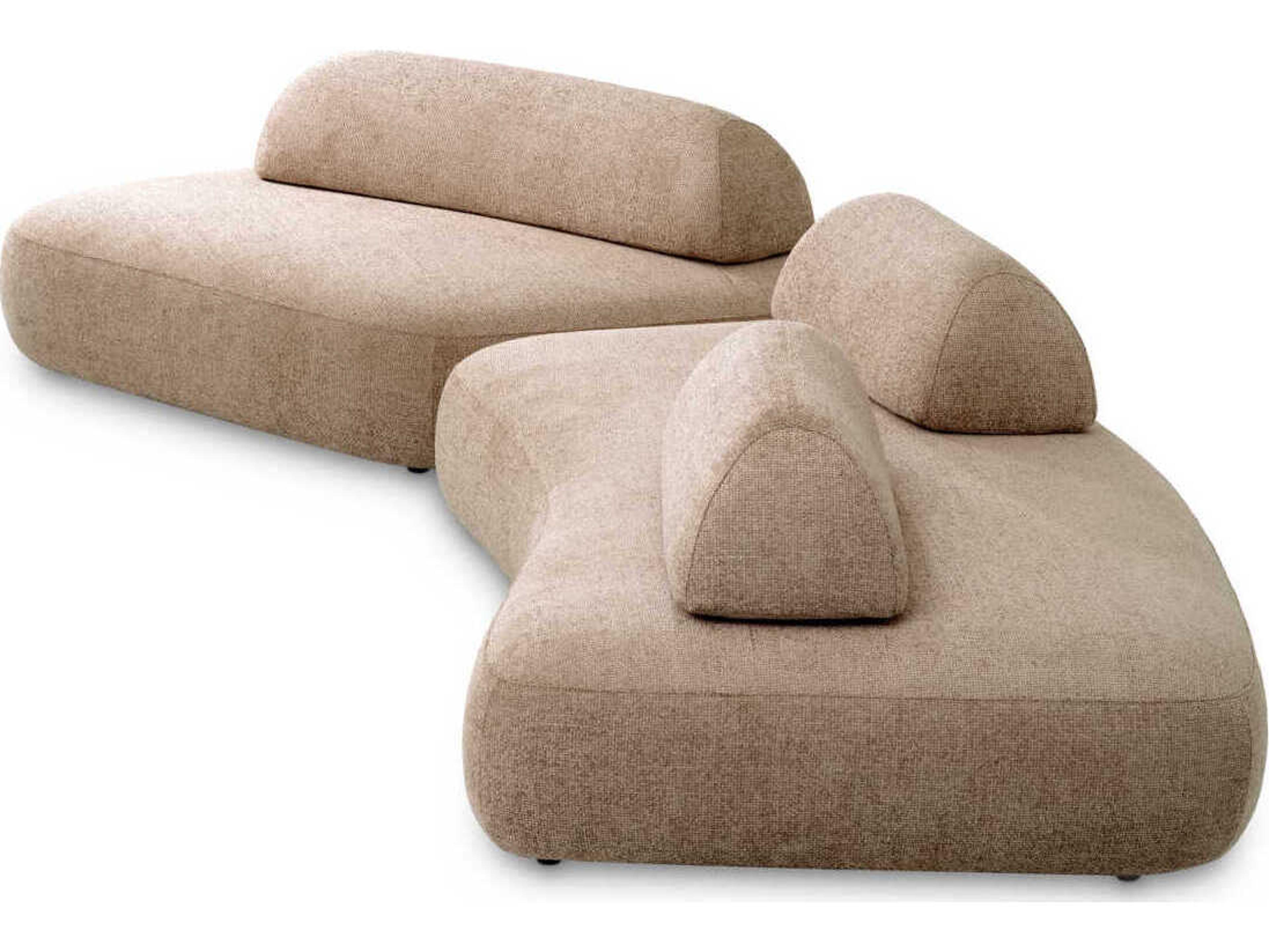 Eichholtz Residenza Lyssa Sand Black Feet Beige Upholstered Modular