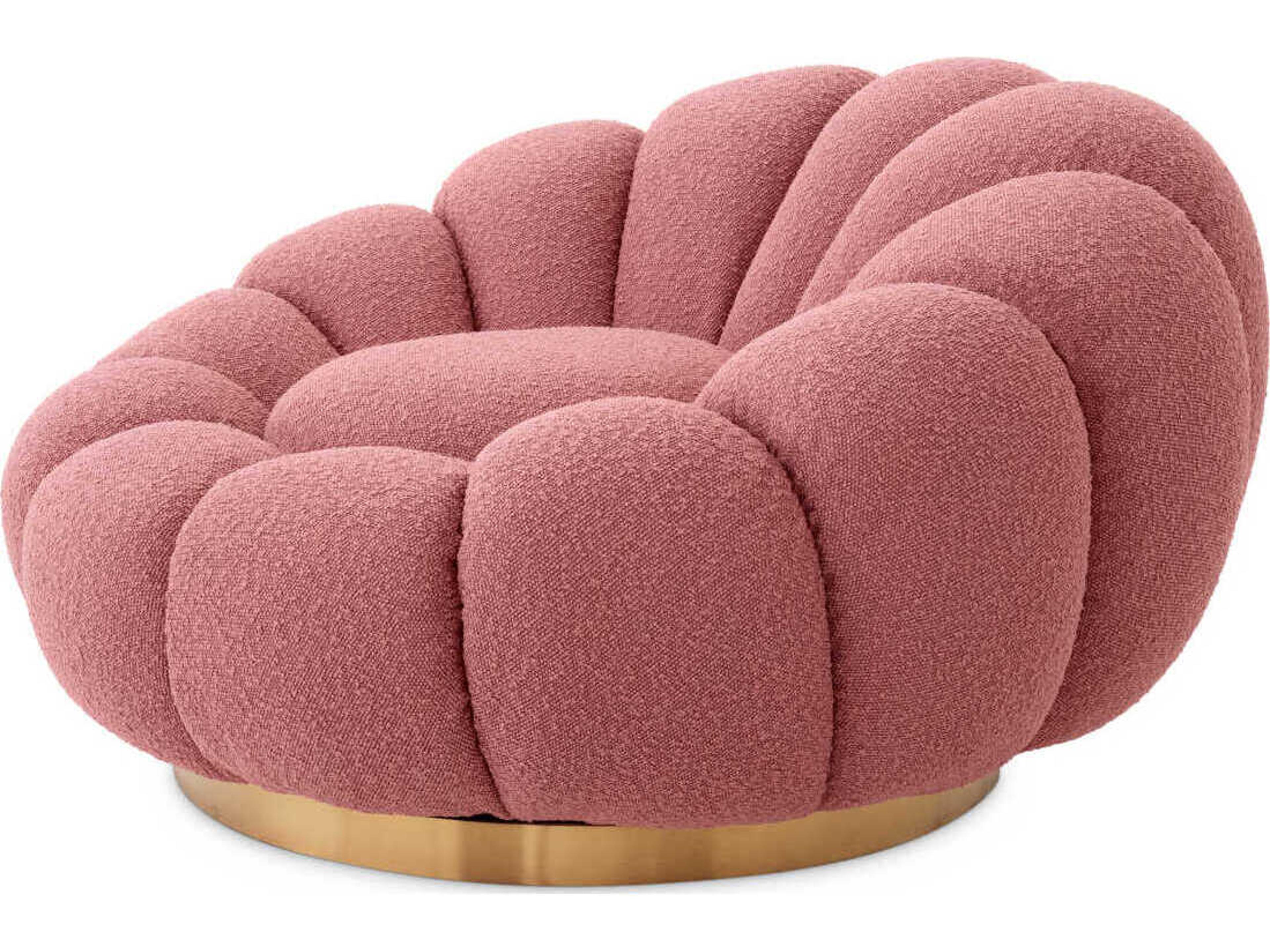 Eichholtz Mello Swivel Pink Accent Chair