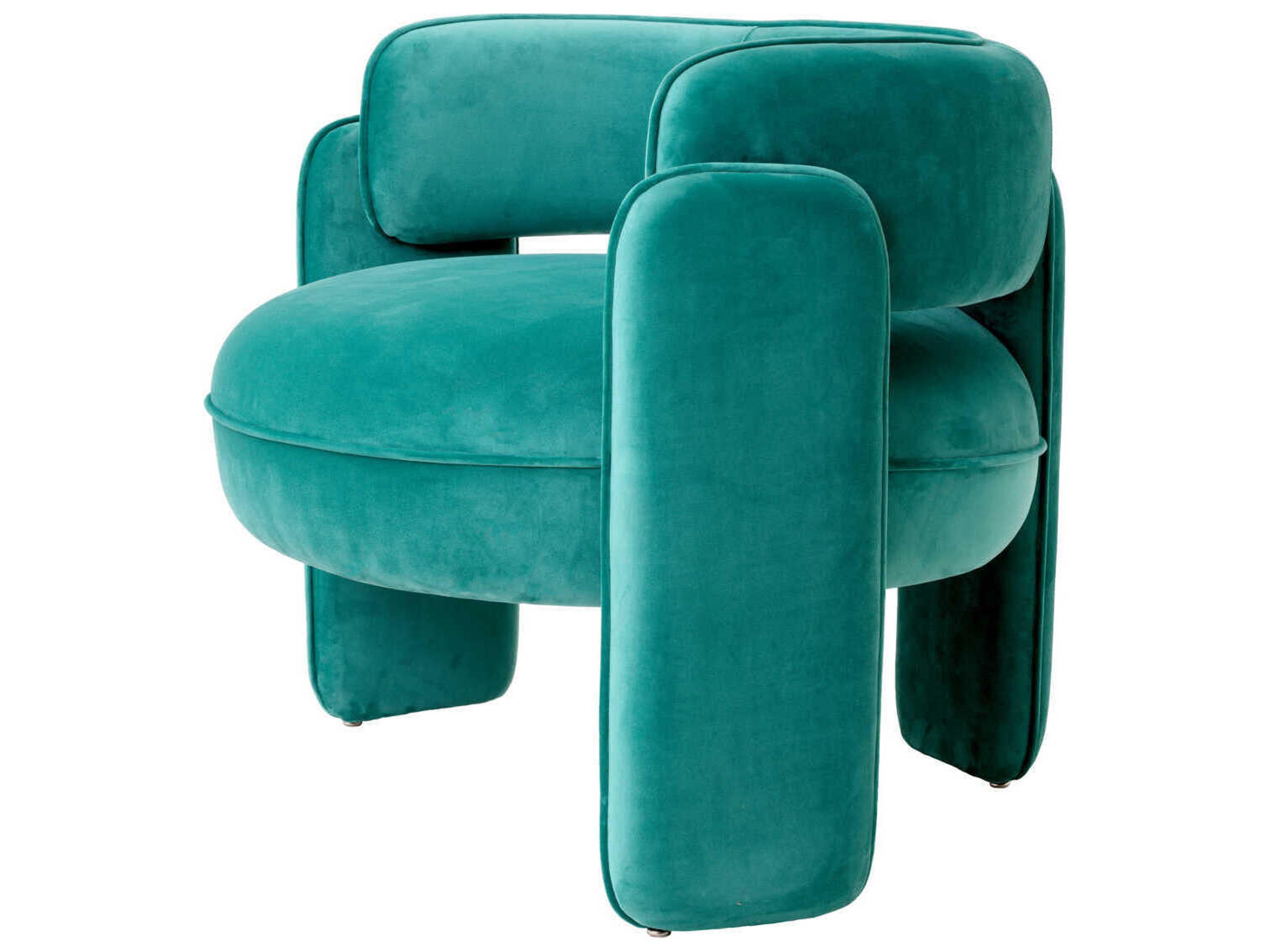 Eichholtz Chaplin Blue Velvet Accent Chair