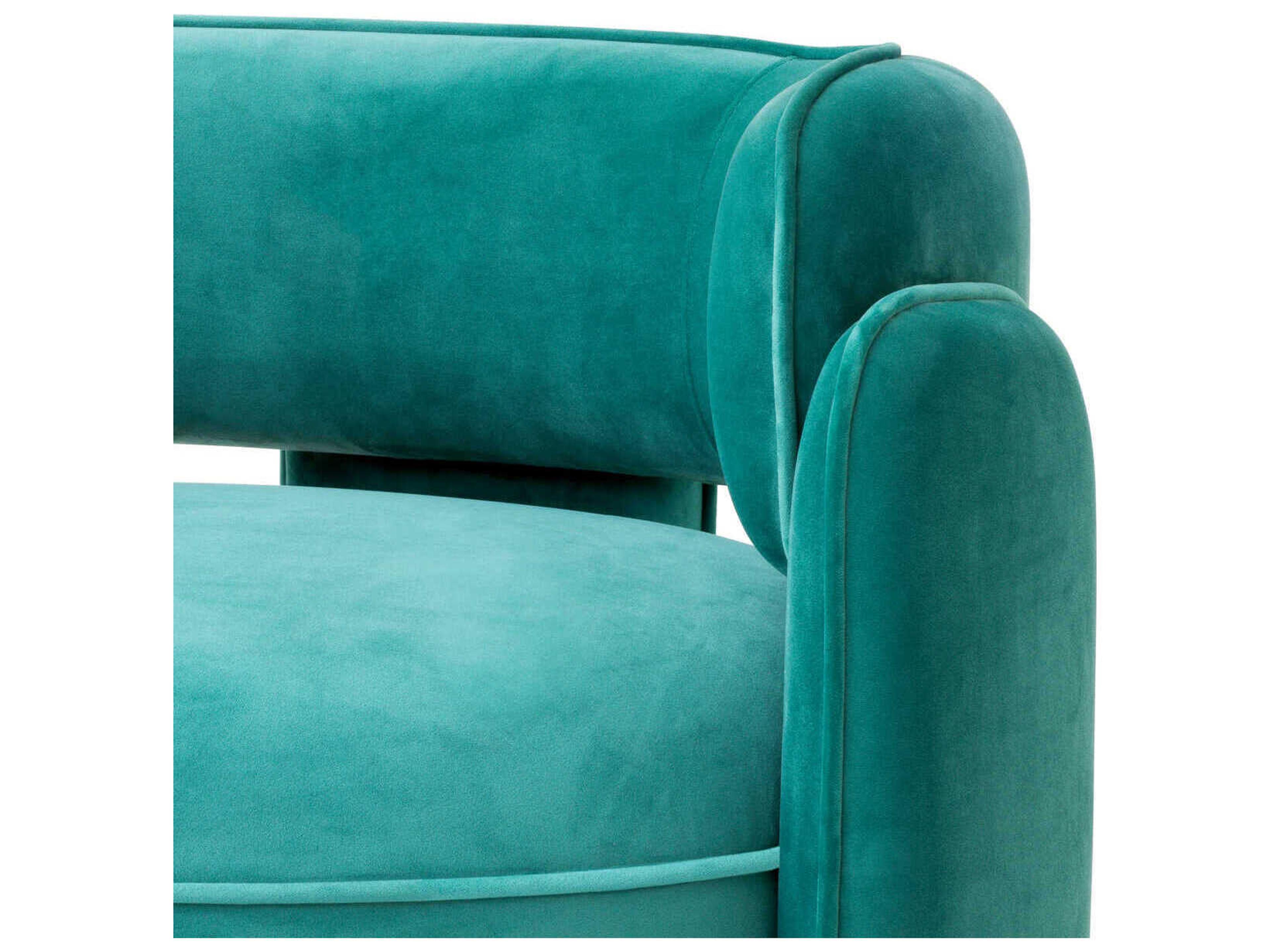 Eichholtz Chaplin Blue Velvet Accent Chair