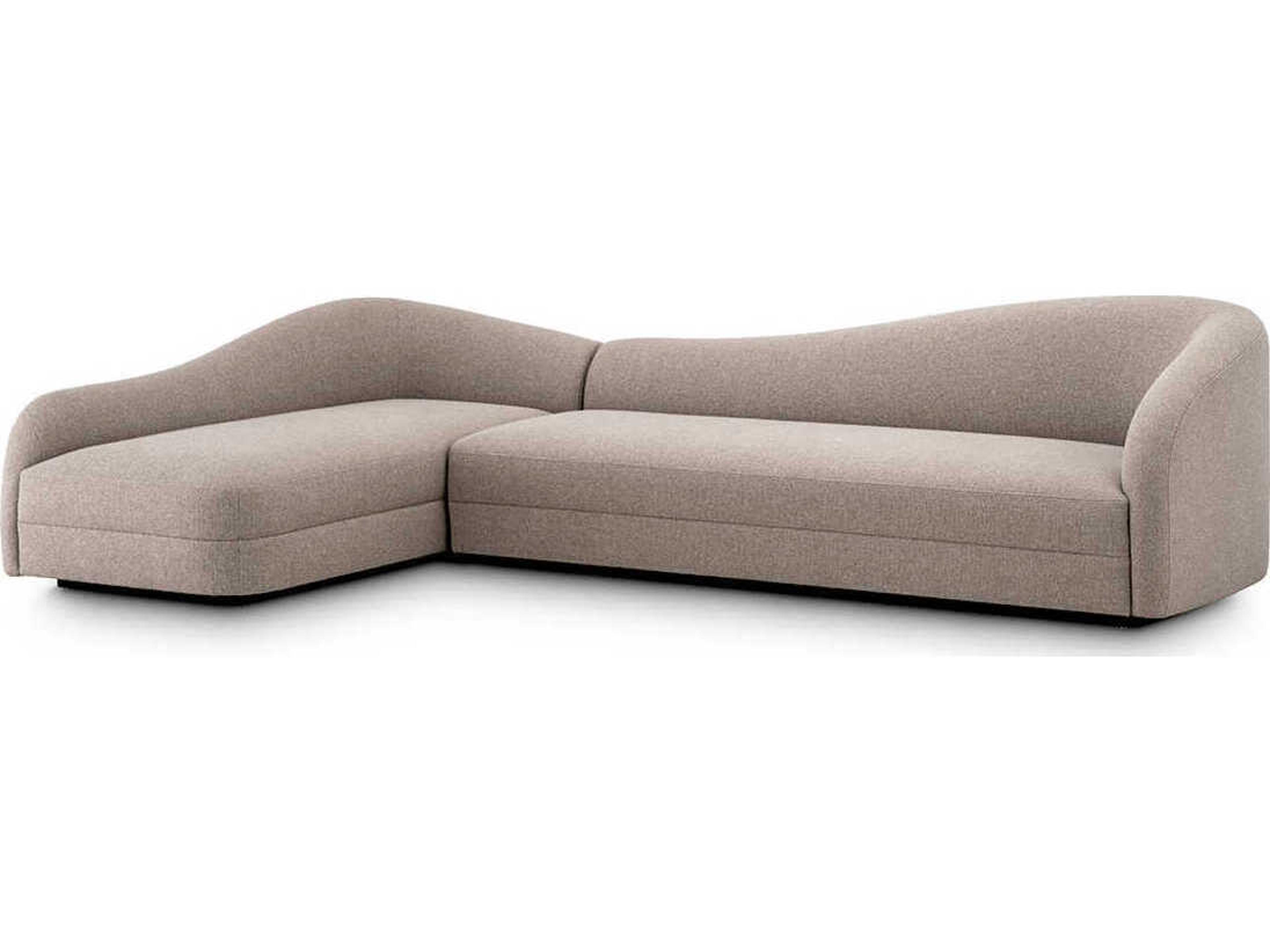 Divisadero Reve Greige Black Base Beige Upholstered Modular