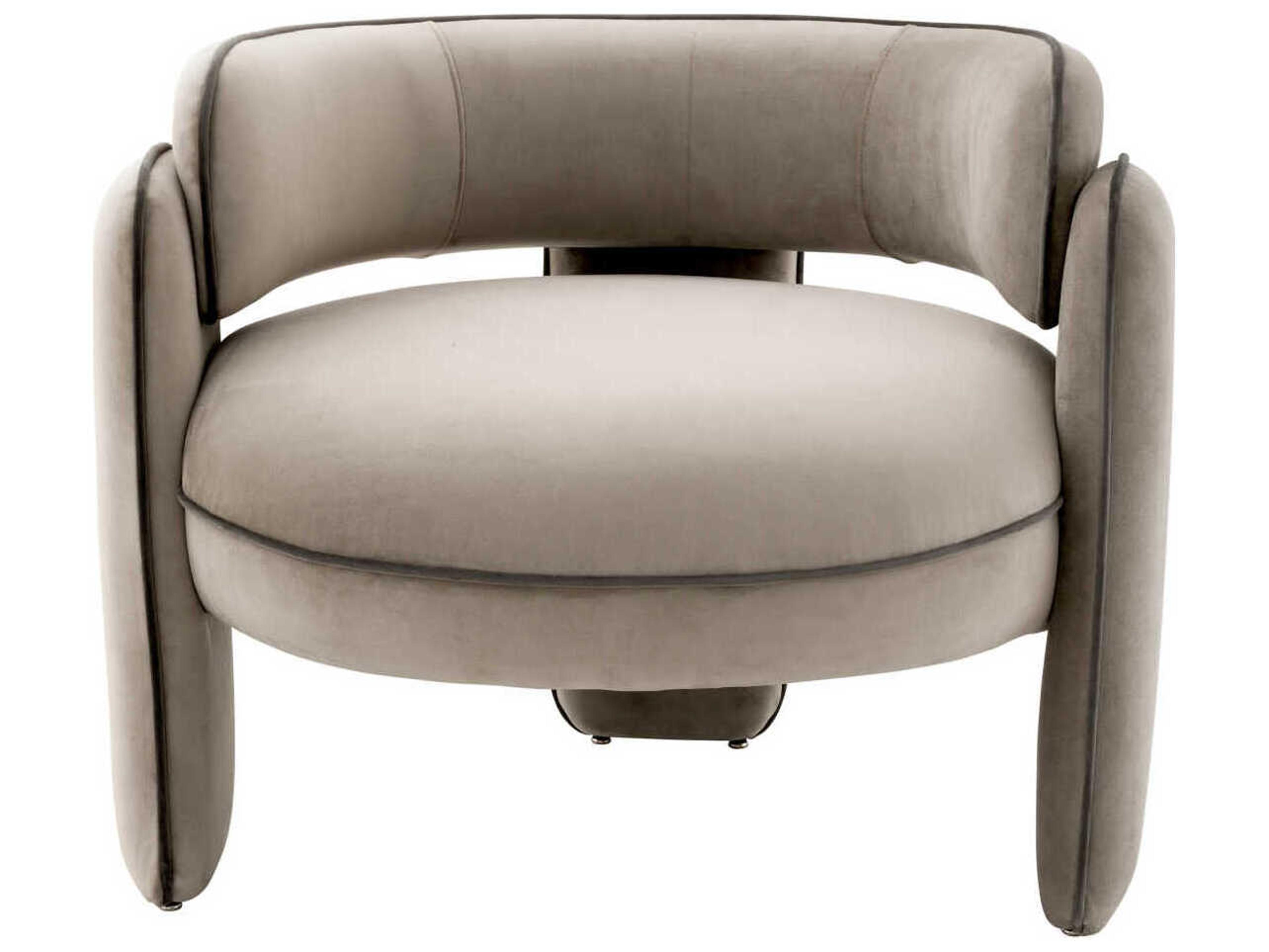 Eichholtz Chaplin Beige Velvet Accent Chair