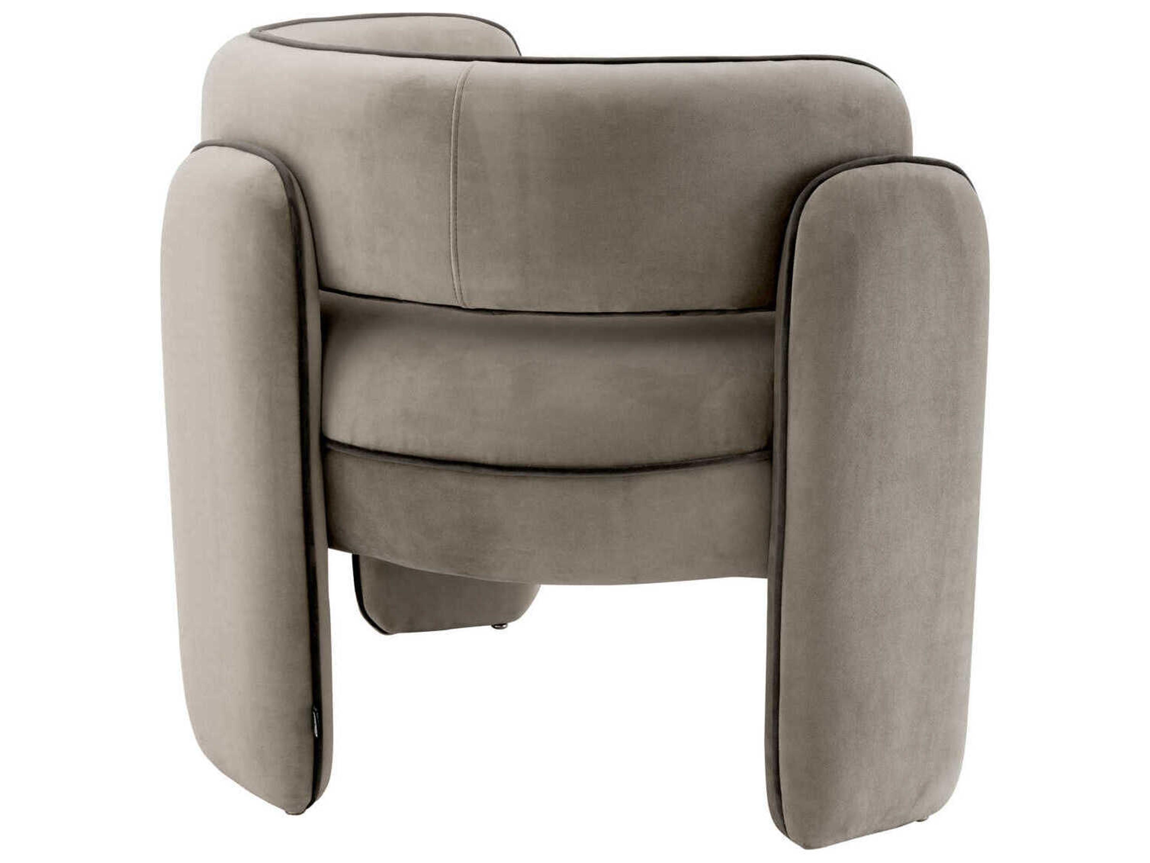 Eichholtz Chaplin Beige Velvet Accent Chair