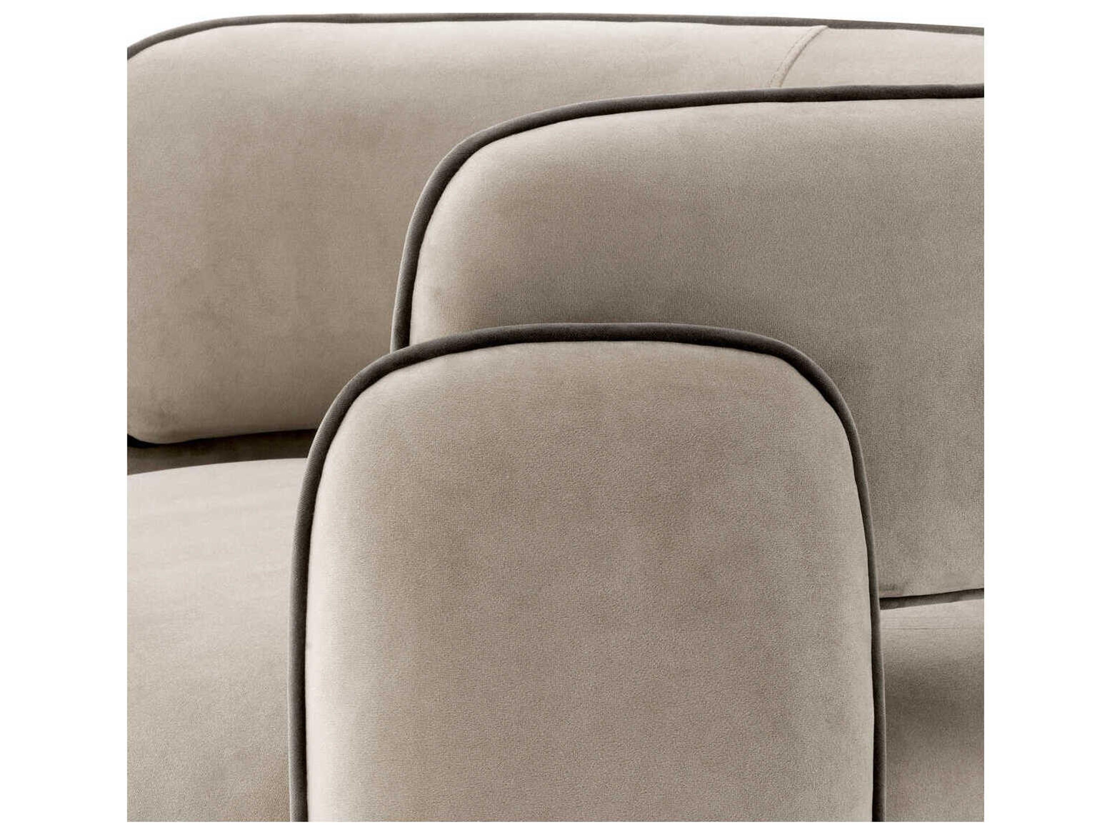 Eichholtz Chaplin Beige Velvet Accent Chair